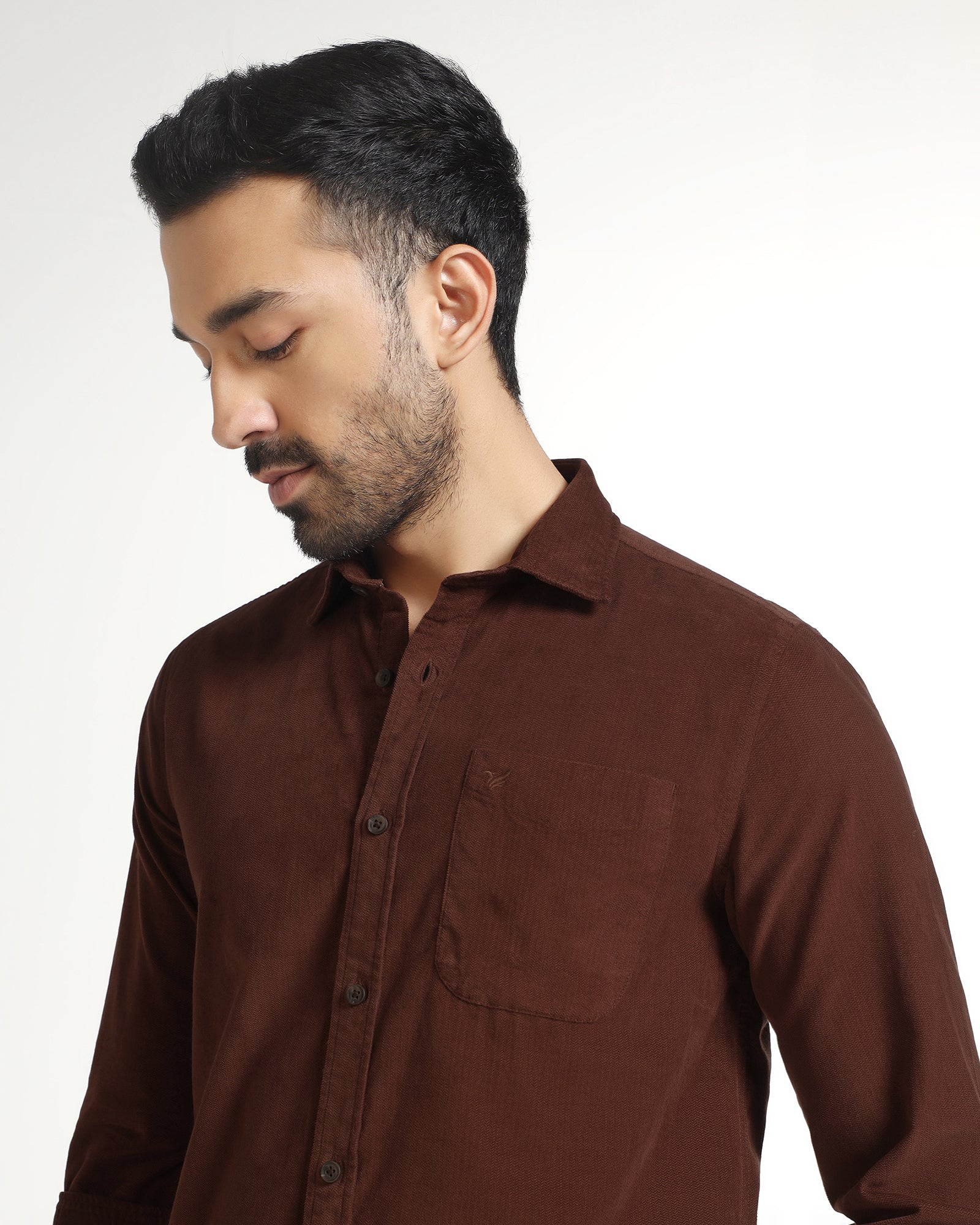 Rust Solid Shirt - Tevez - Image 4