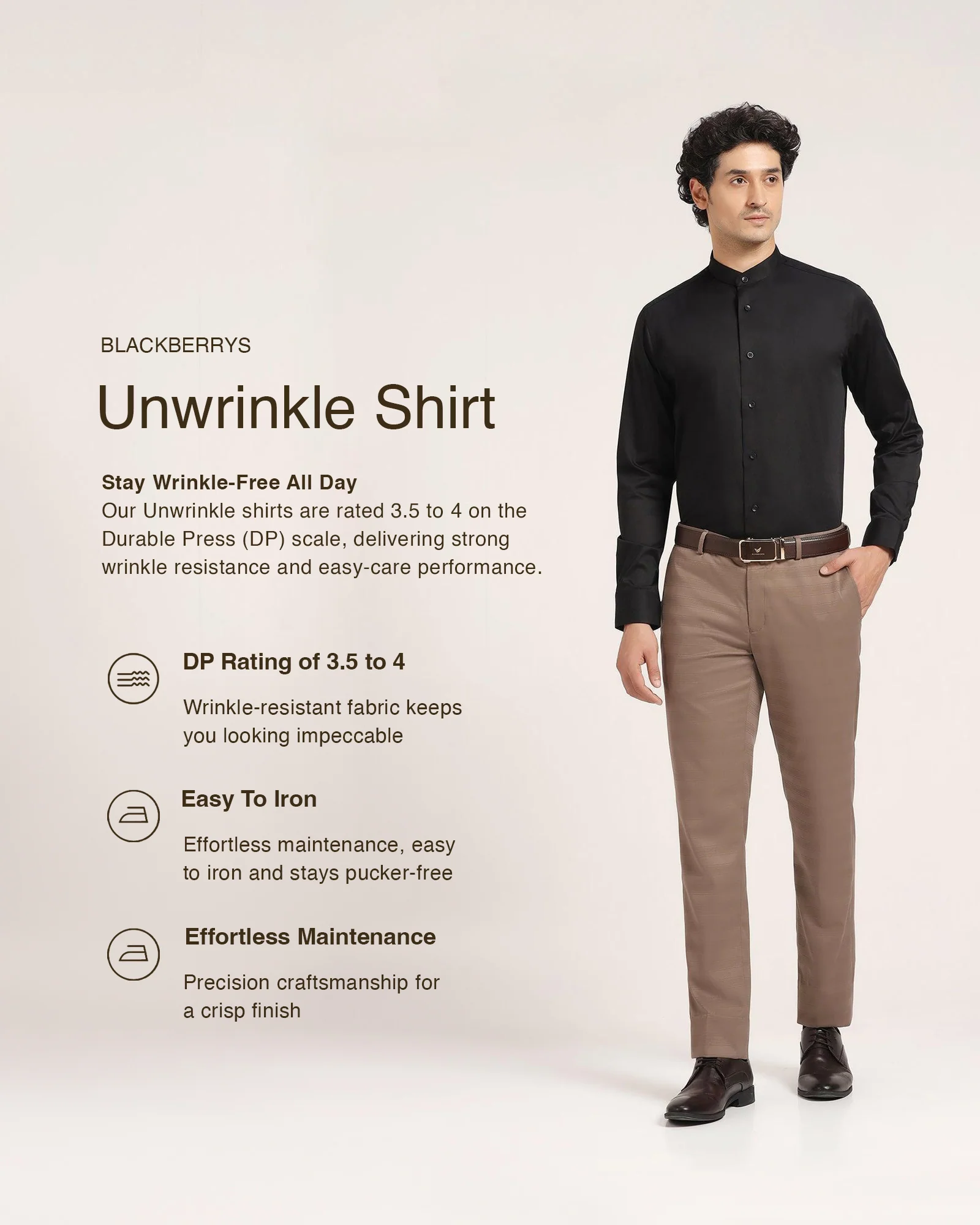 Must Haves Formal Black Solid Shirt - Sailor - Image 3