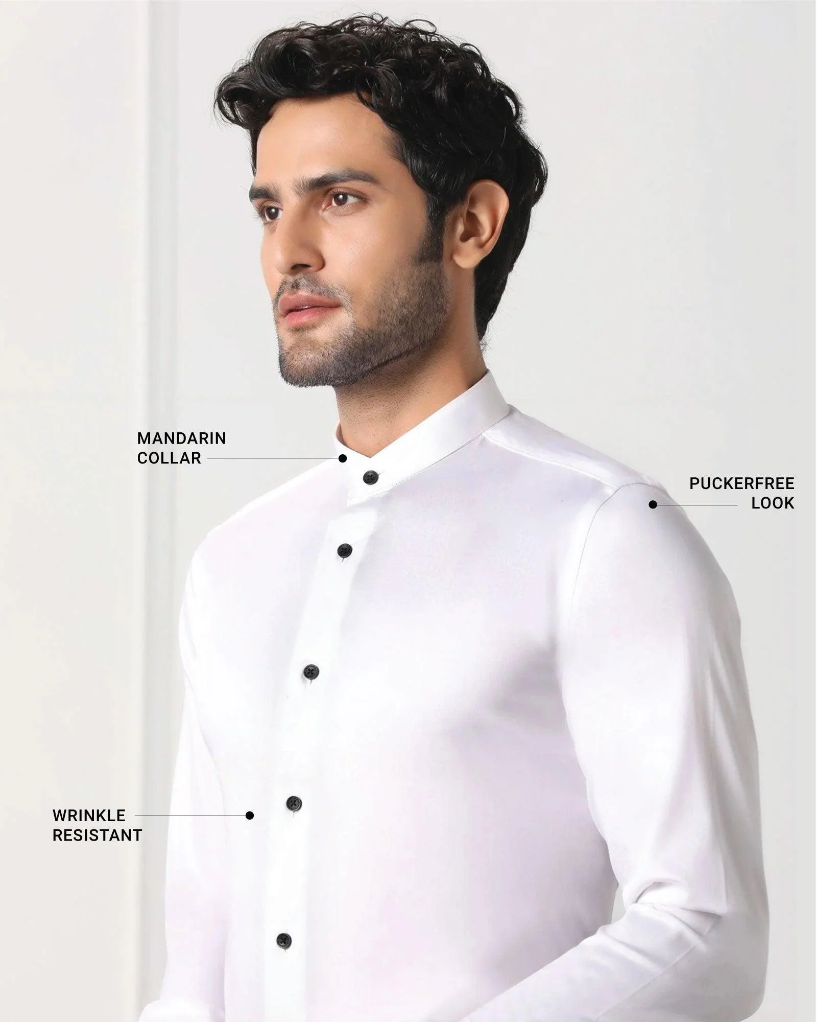Must Haves Formal White Solid Shirt - Sailor - Image 4