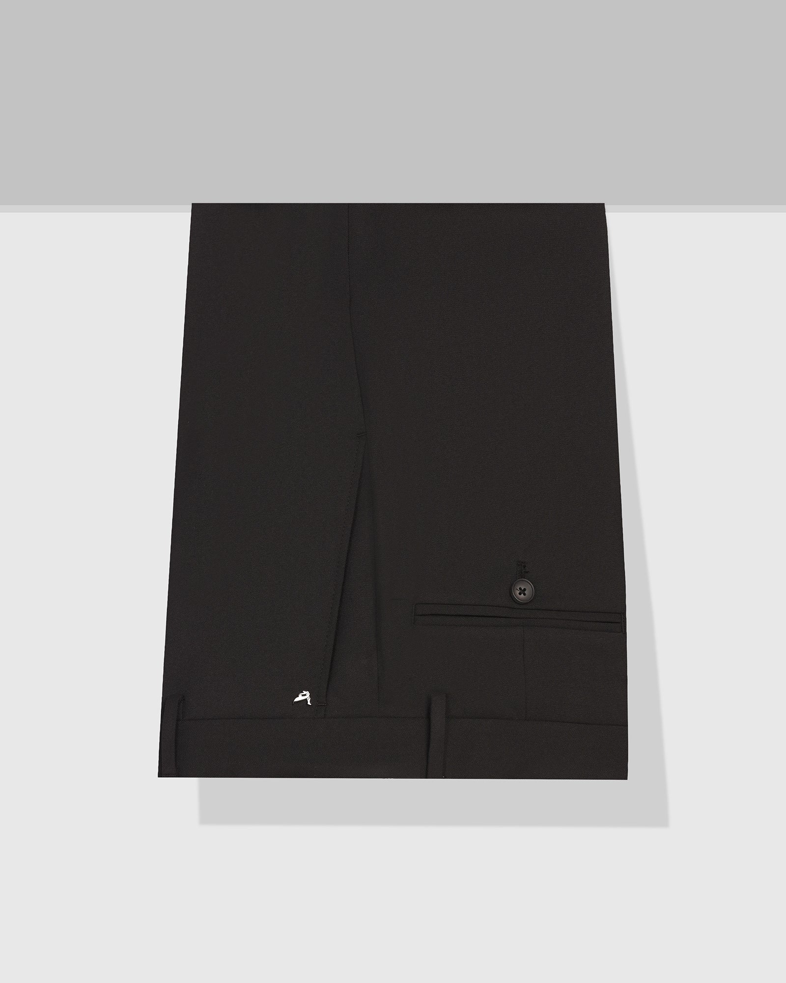 Slim Comfort B-95 Formal Black Solid Trouser - Musk - Image 5