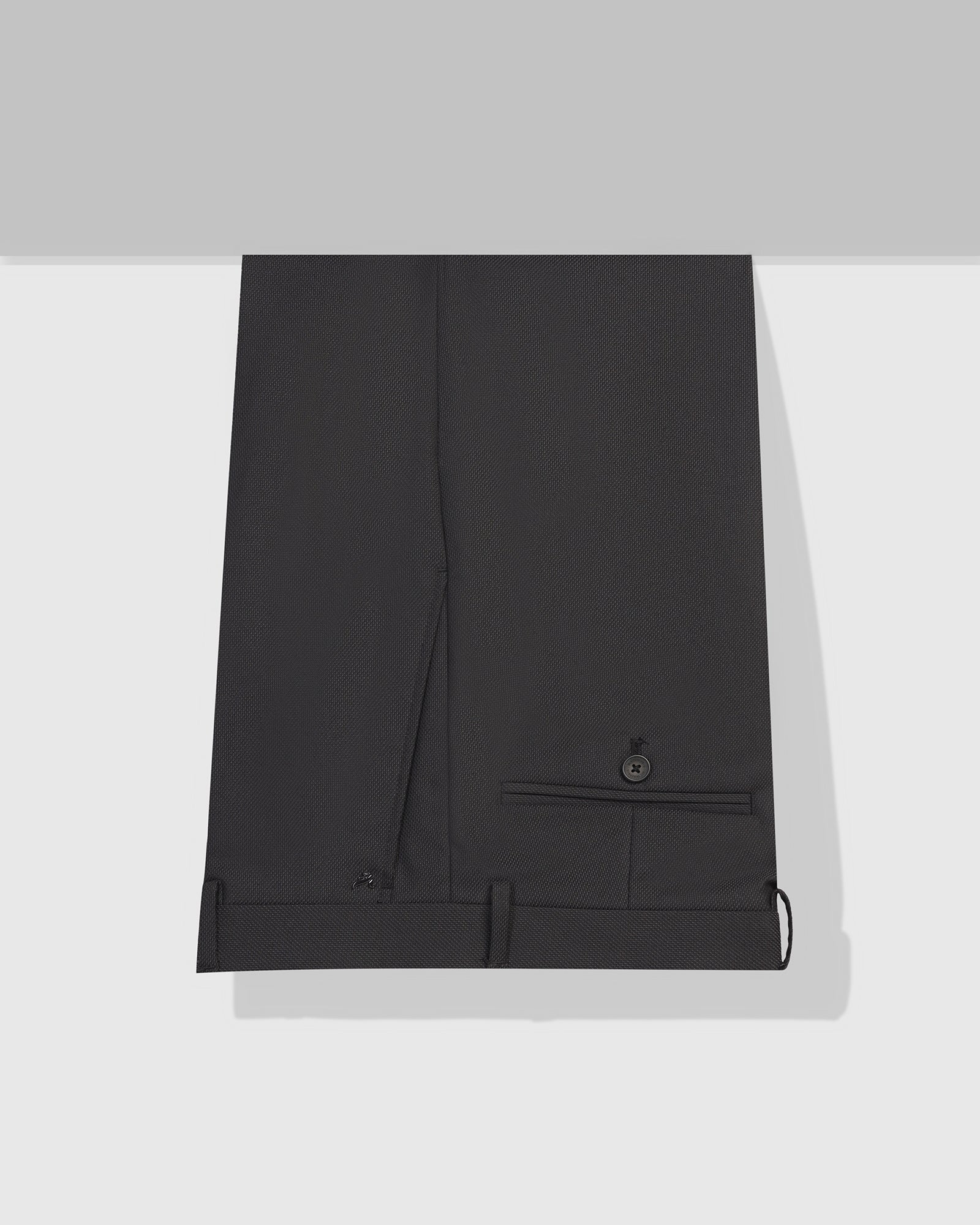 Slim Comfort B-95 Formal Black Textured Trouser - Coach - Image 5