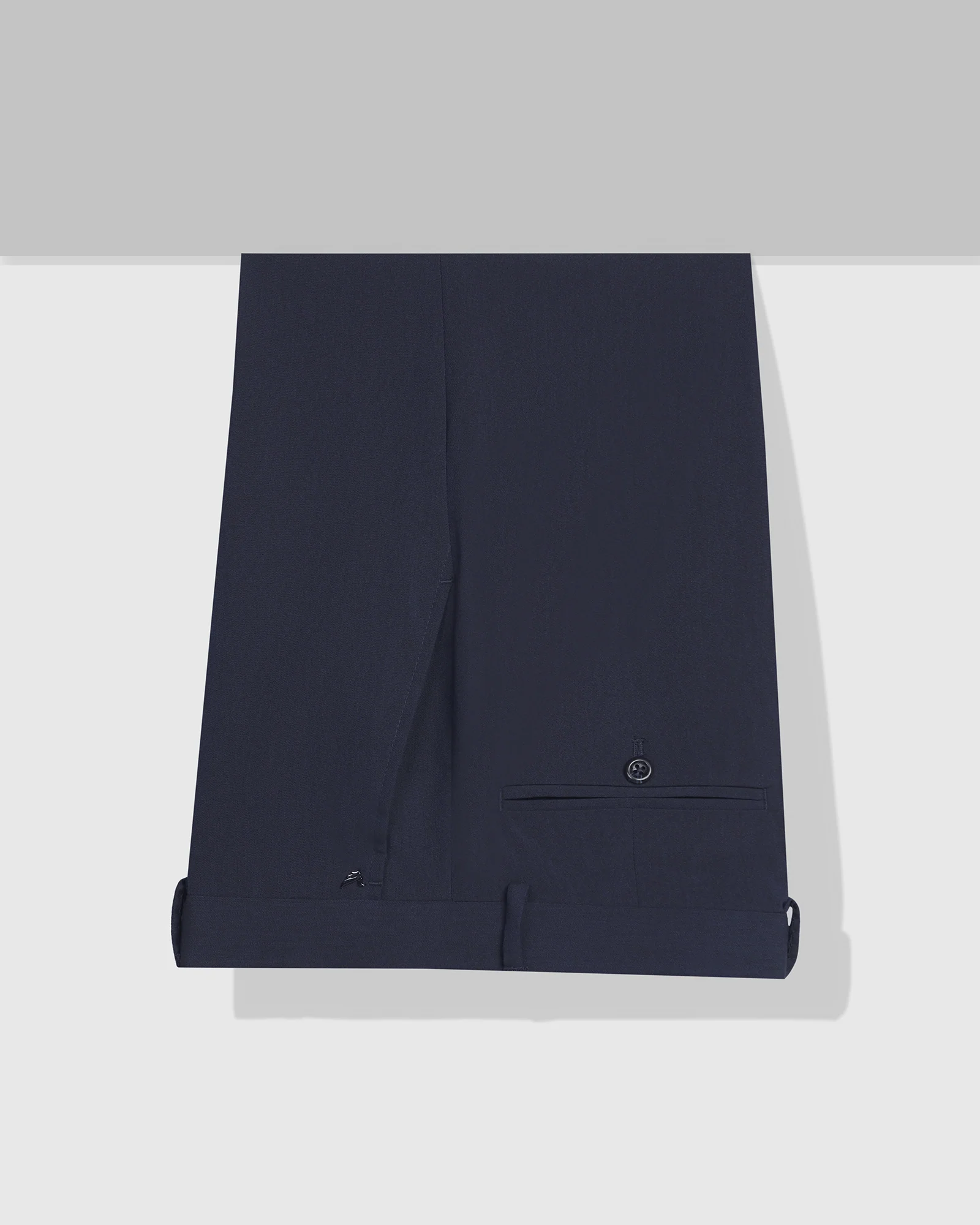 Slim Comfort B-95 Formal Navy Solid Trouser - Dough - Image 5
