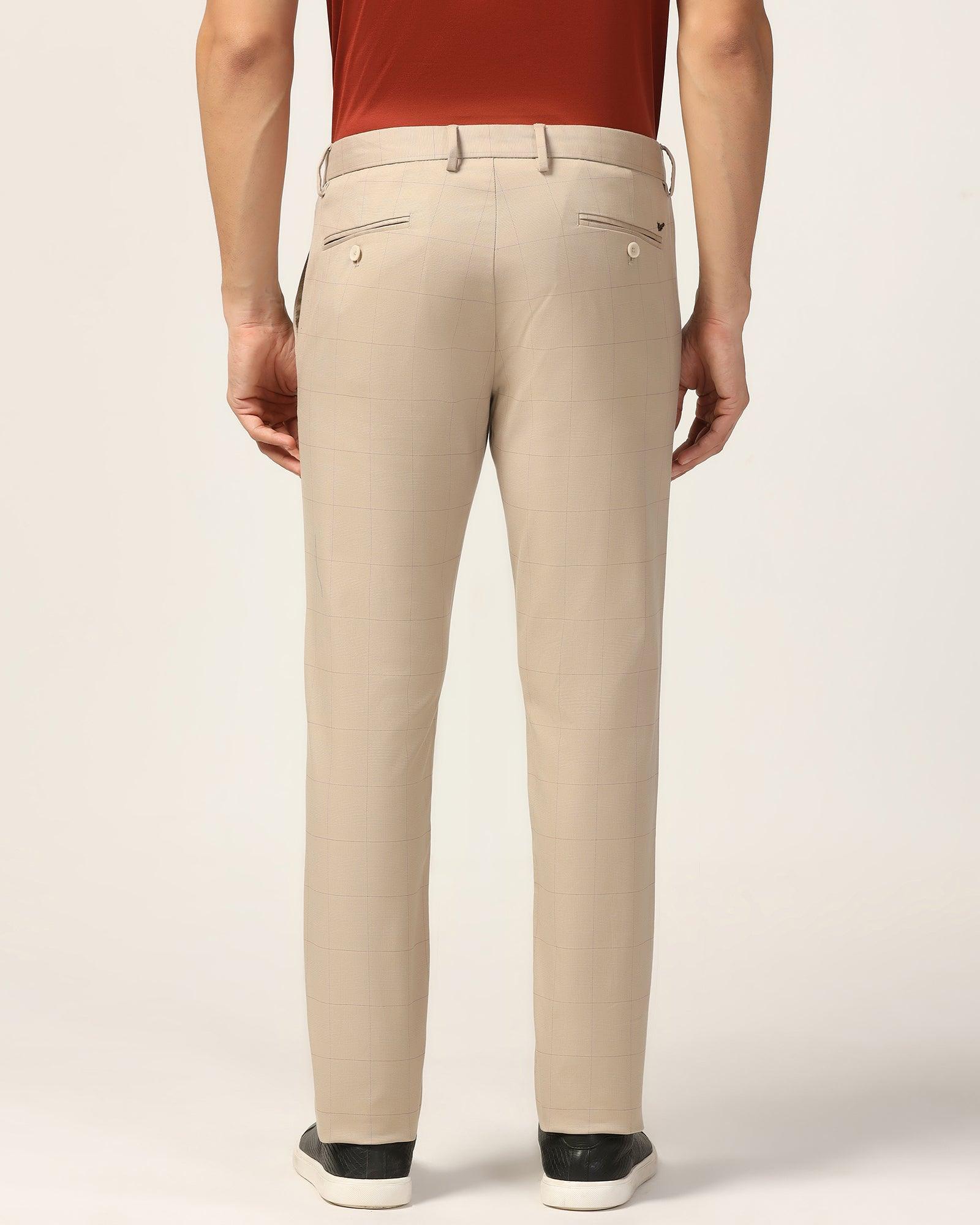Slim Fit B-91 Casual Beige Check Khakis - Gap - Image 2