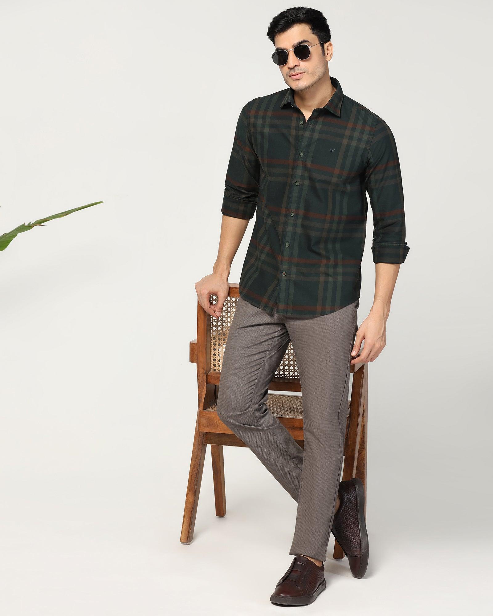 Slim Comfort B-95 Casual Mouse Printed Khakis - Bai - Image 3