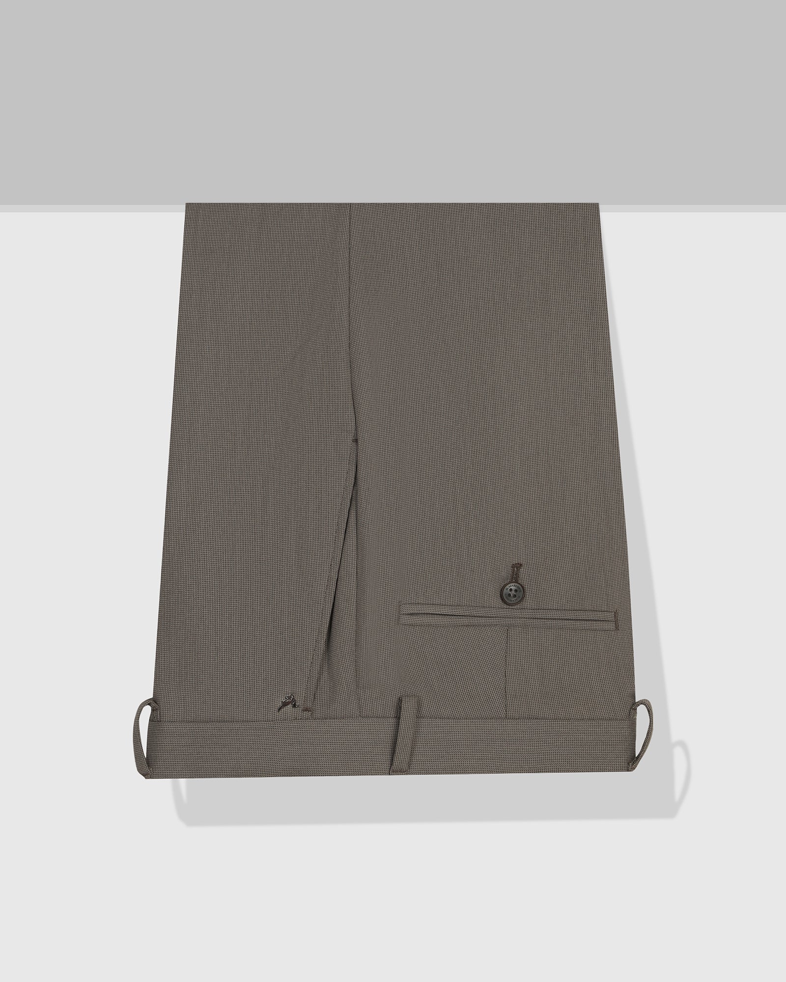 Slim Fit B-91 Formal Mouse Textured Trouser - Fendi - Image 5