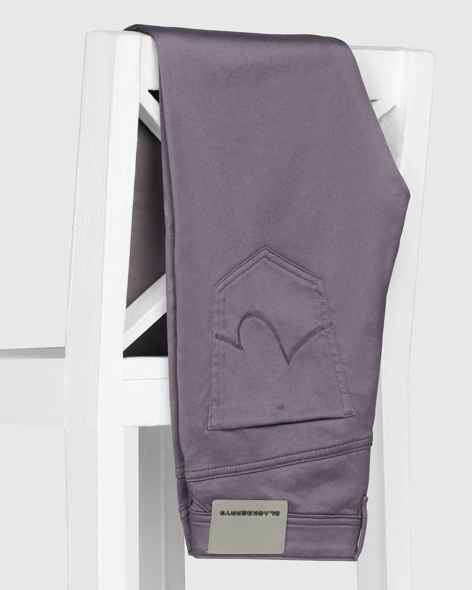 Slim Yonk Fit Light Grey Textured Jeans - Abto - Image 5