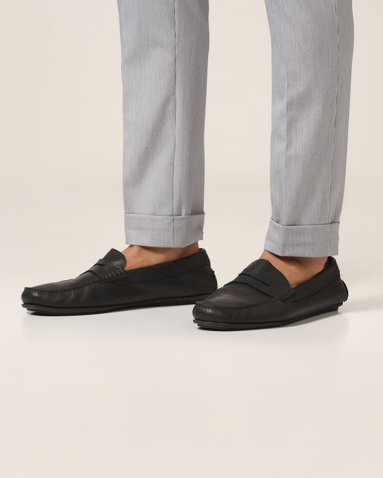 Super Slim Phoenix Formal Blue Stripe Trouser - Ninja - Image 7