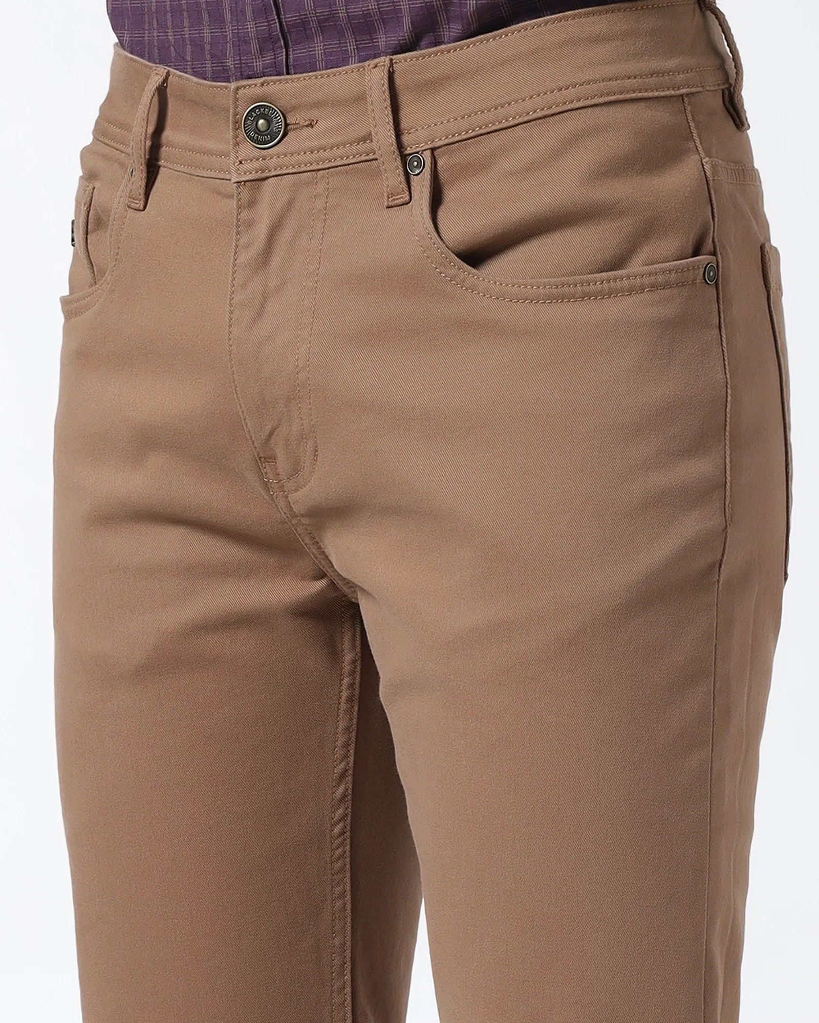 Tan Bleed Zero Slim Fit Jeans - Rene - Image 4