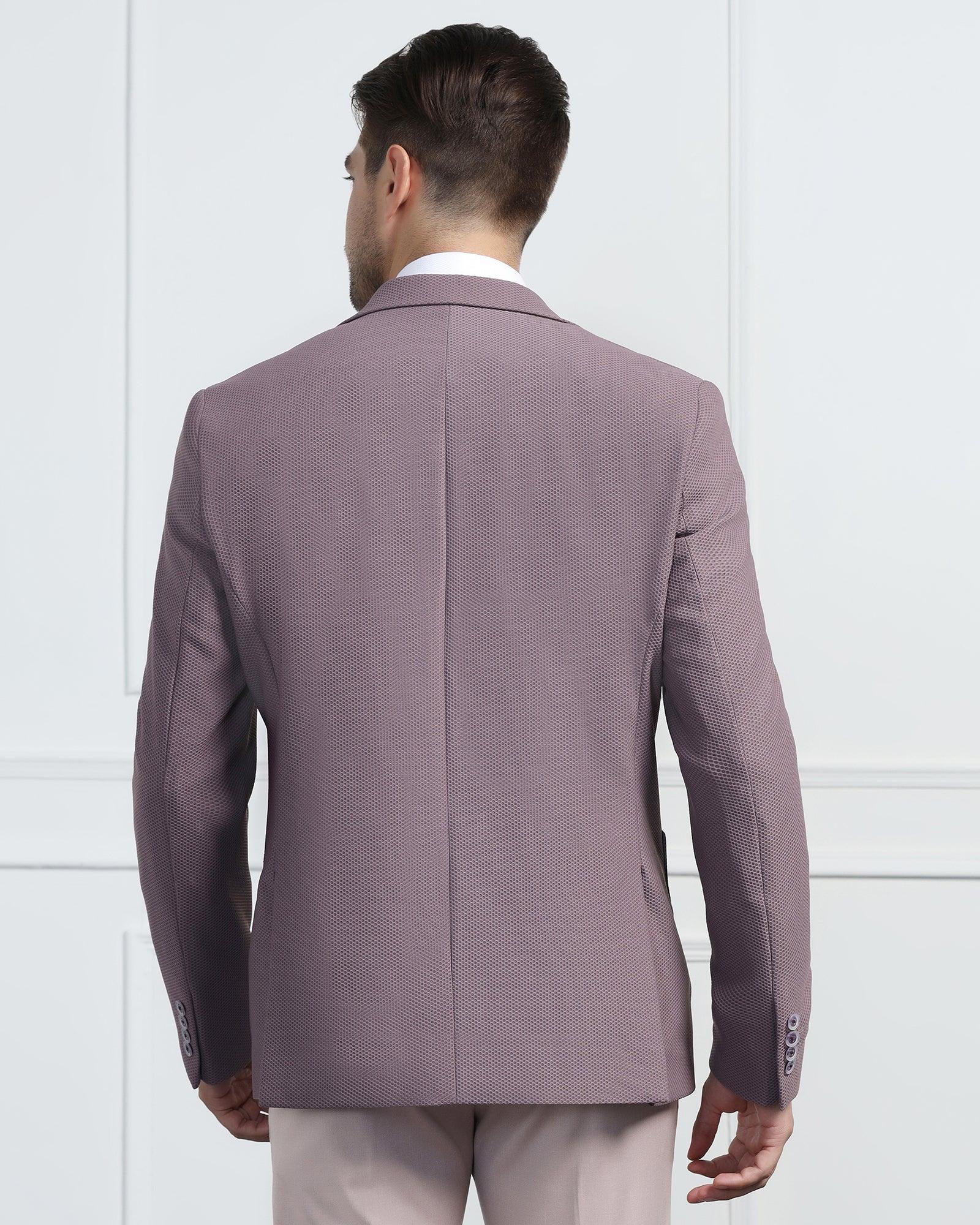 TechPro Formal Dusty Pink Textured Blazer - Renault - Image 11
