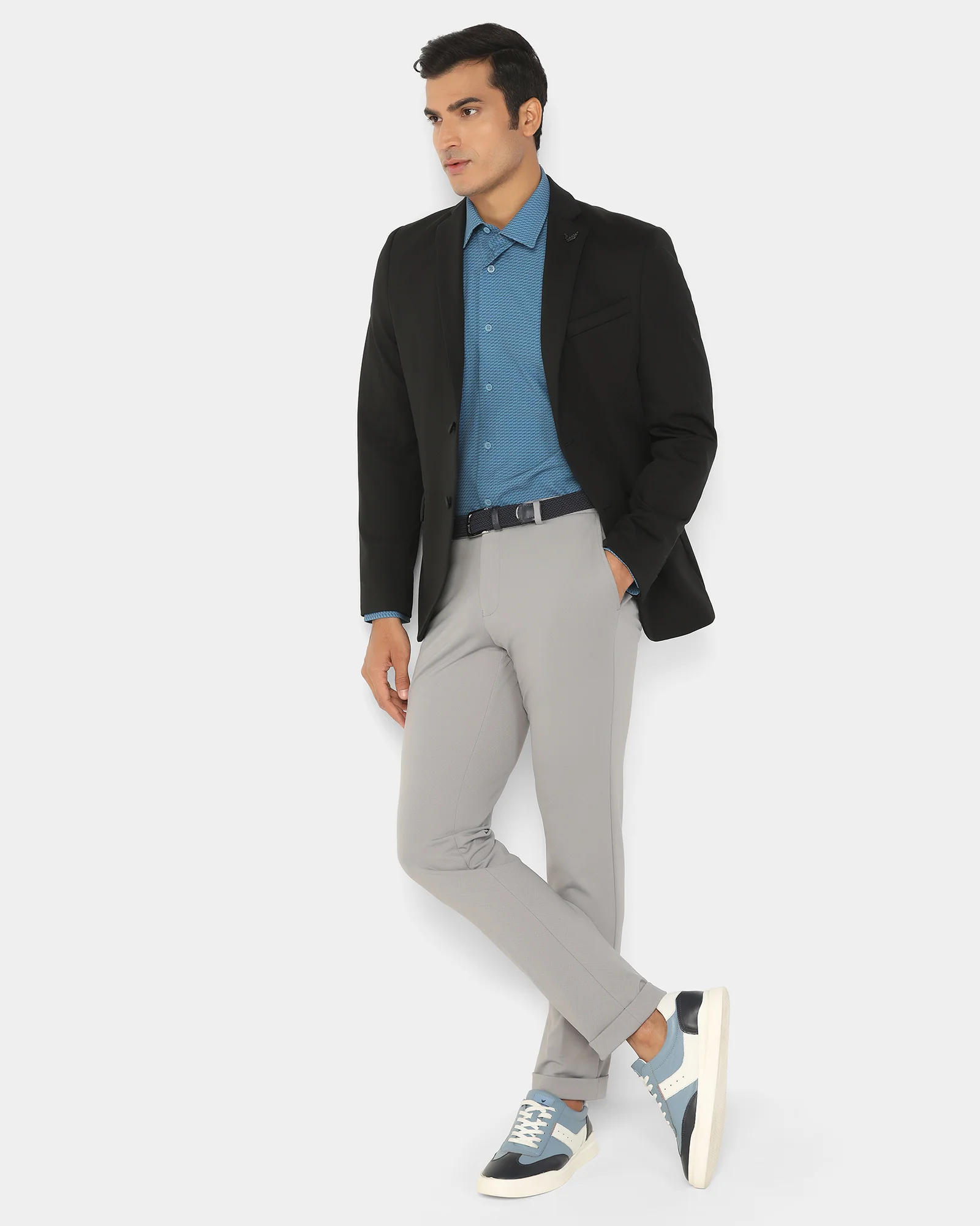 TechPro Formal Black Solid Blazer - Explore - Image 7