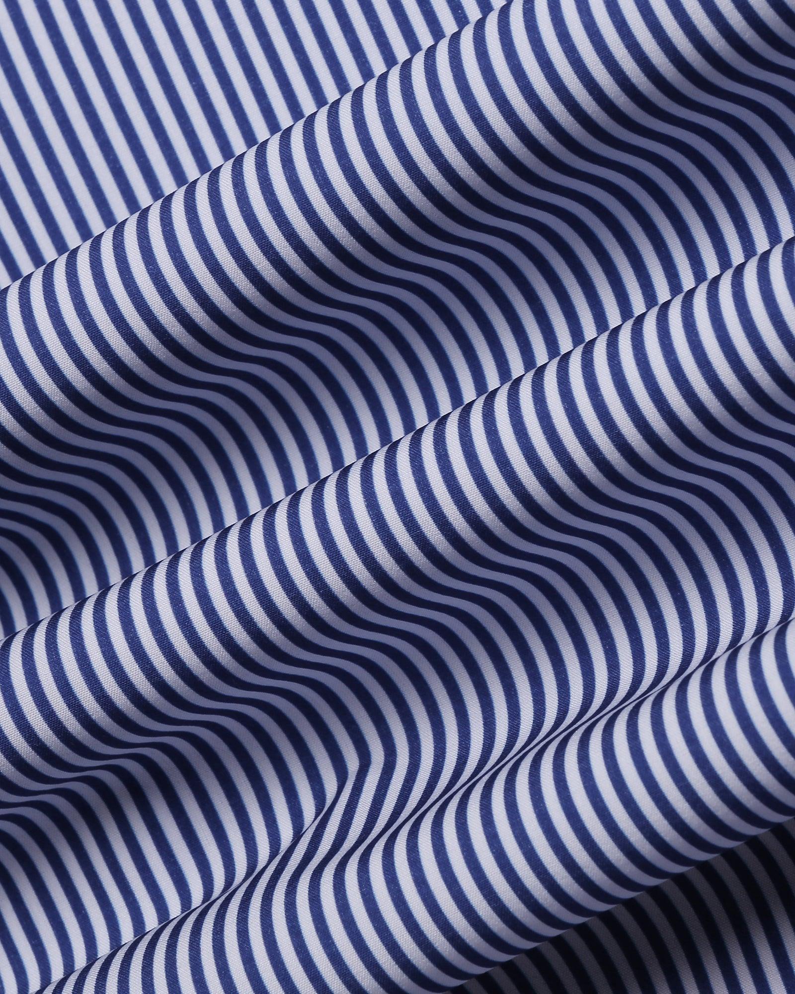 TechPro Formal Half Sleeve Blue Stripe Shirt - Vega - Image 6