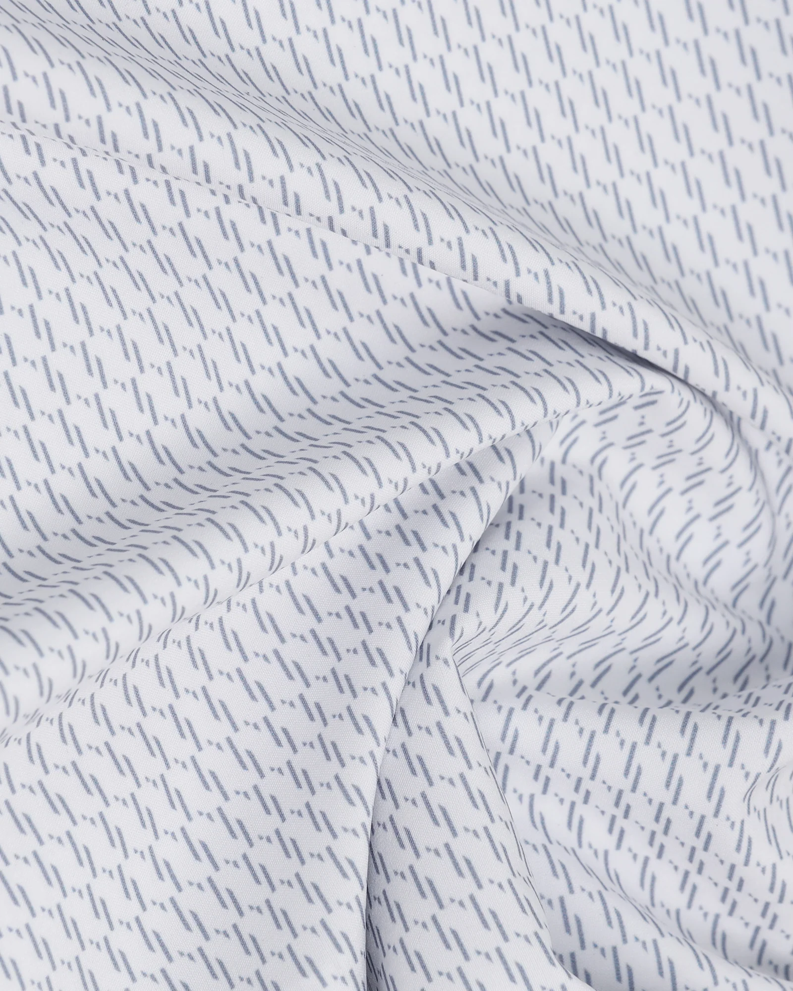 TechPro Formal Half Sleeve White Printed Shirt - Ivan - Image 6