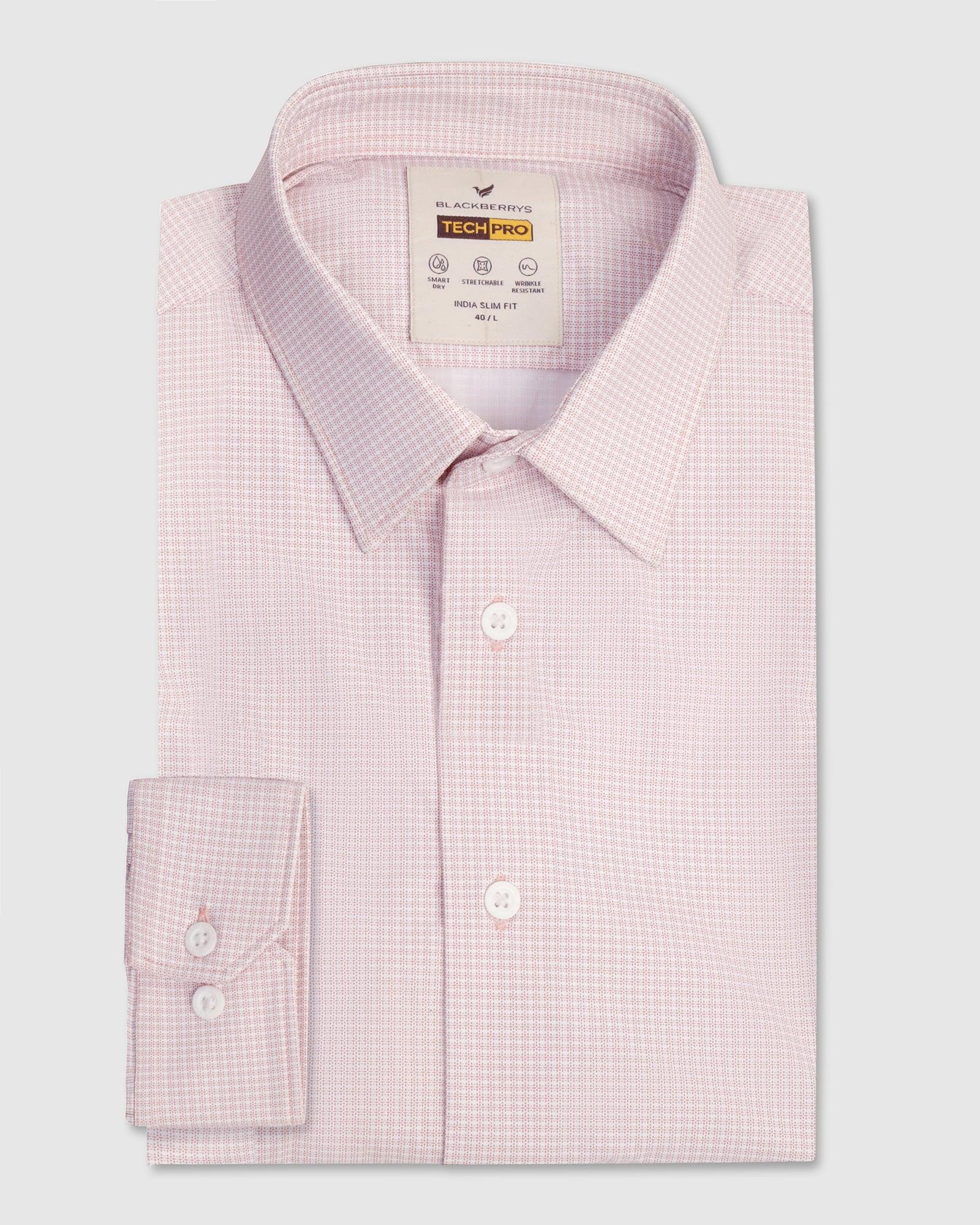 TechPro Formal Orange Printed Shirt - Ohio - Image 5