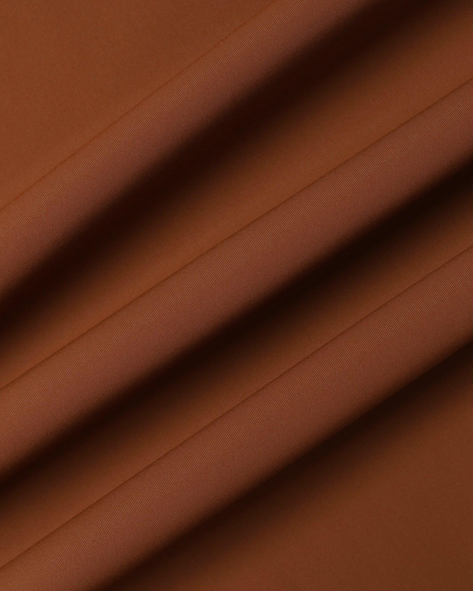 TechPro Formal Rust Solid Shirt - Zabka - Image 6