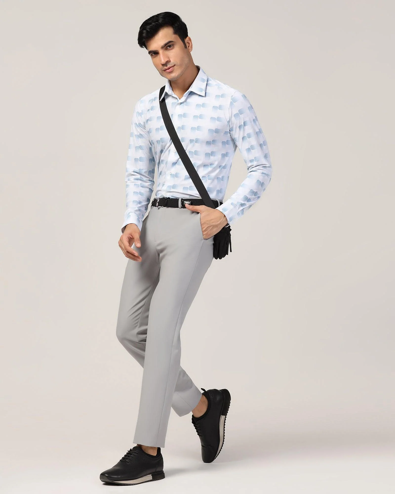 TechPro Formal White Printed Shirt - Tidal - Image 7