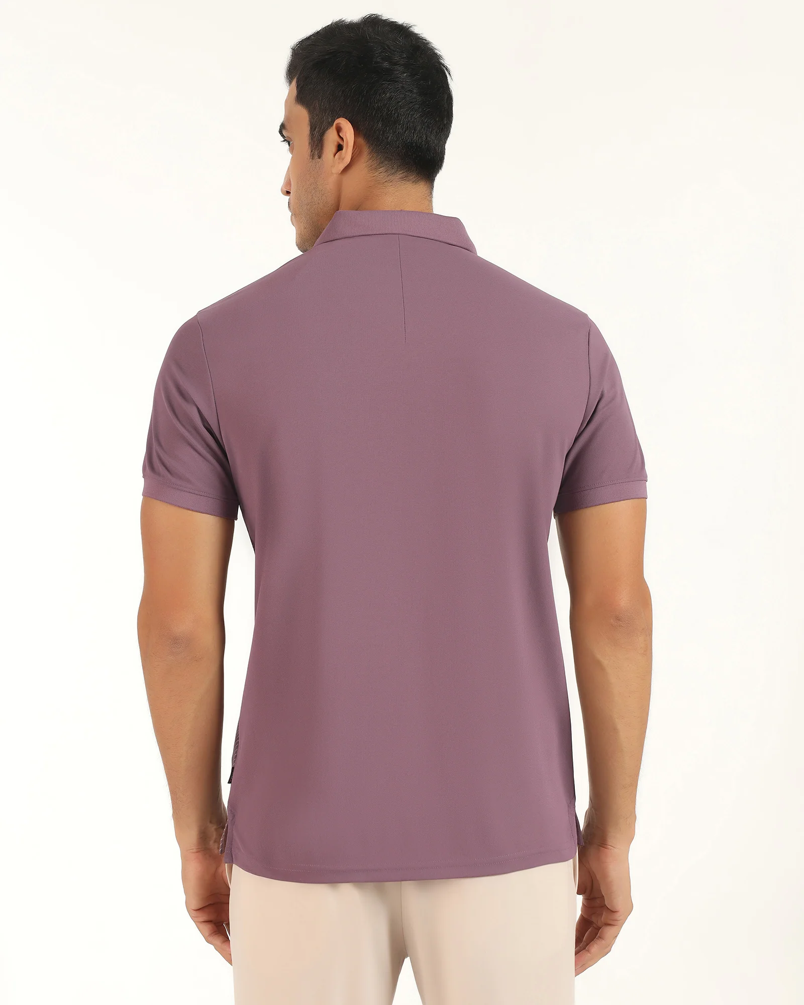 TechPro Polo Mauve Printed T-Shirt - Walk - Image 2