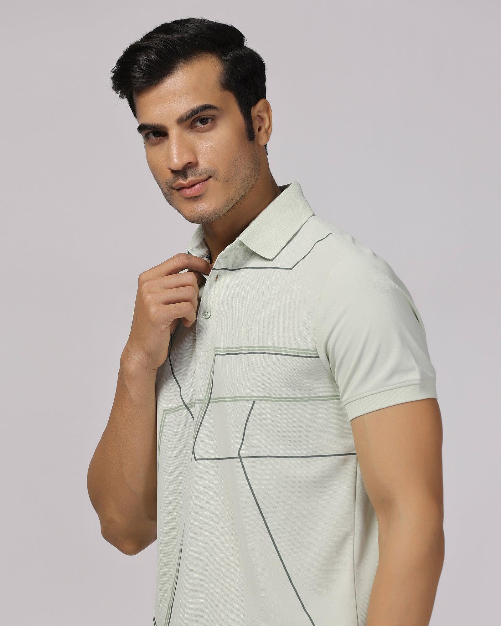 TechPro Polo Mint Solid T-Shirt - Crocs - Image 4