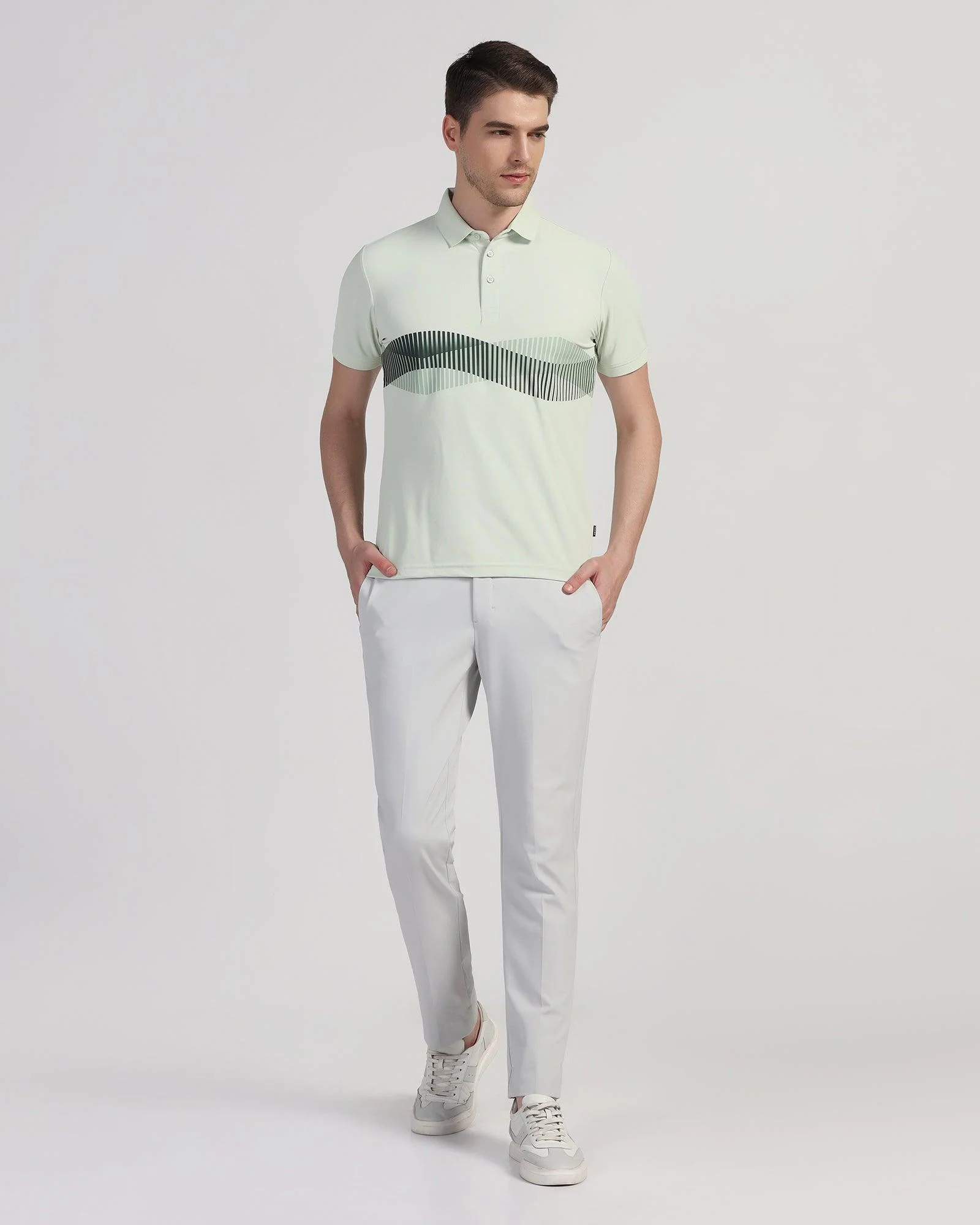 TechPro Polo Mint Solid T-Shirt - Jamey - Image 3