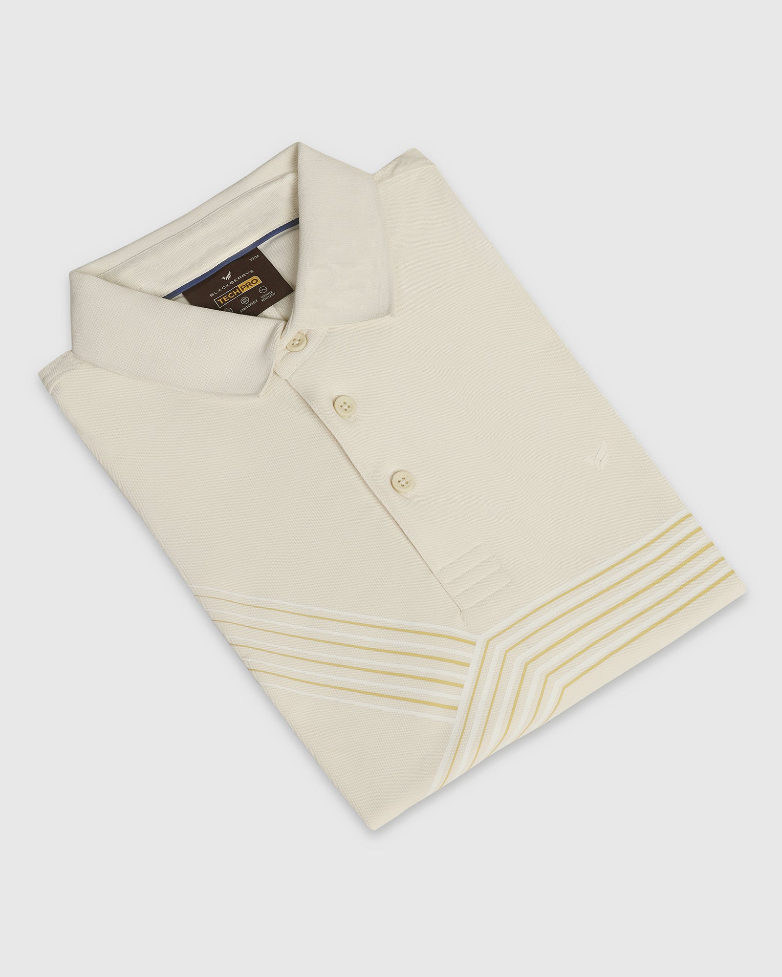 TechPro Polo Powder Yellow Printed T-Shirt - Matrix - Image 5