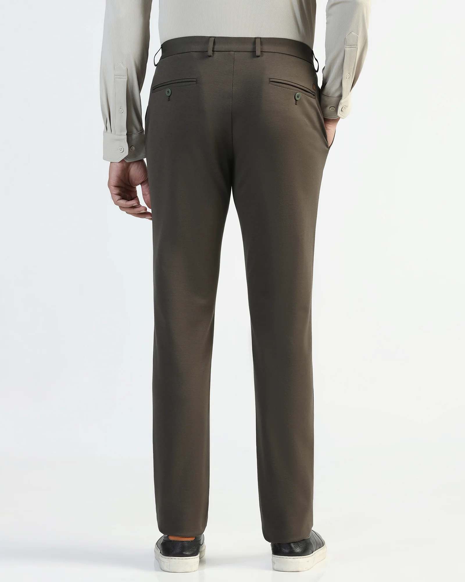 TechPro Slim Fit B-91 Casual Mouse Solid Khakis - Ziea - Image 2