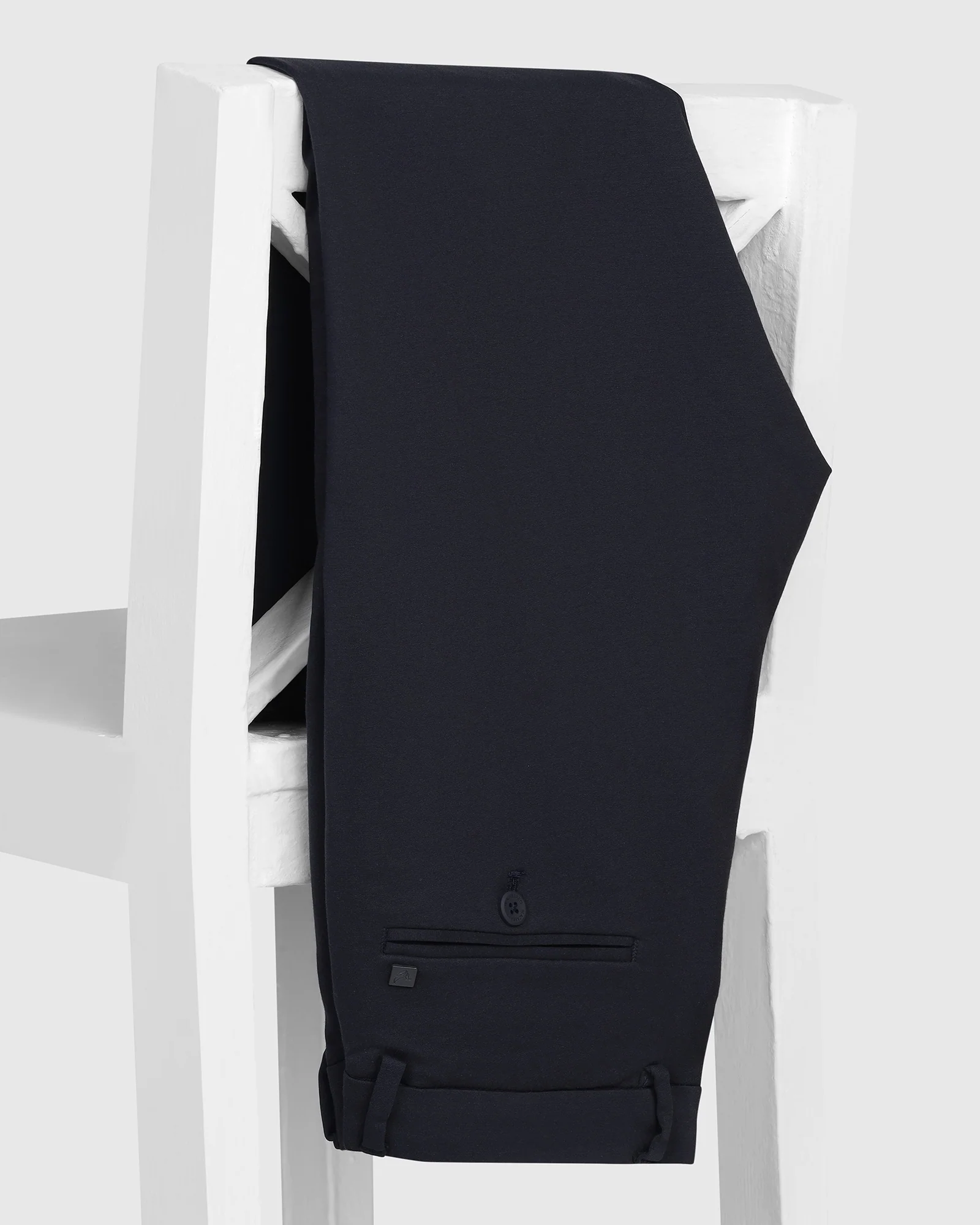 TechPro Slim Fit B-91 Casual Navy Solid Khakis - Ziea - Image 5