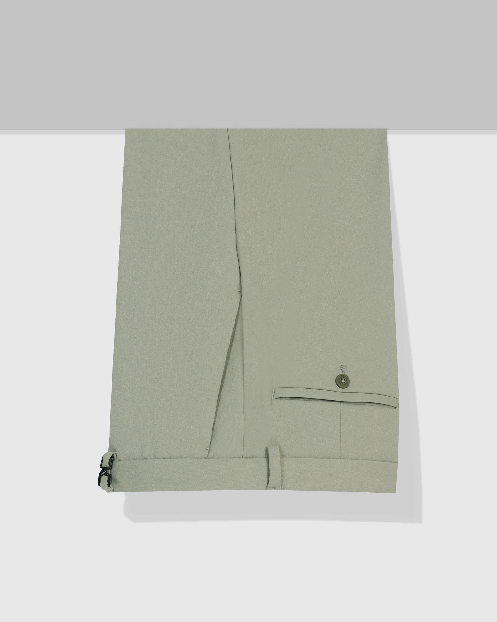 TechPro Slim Fit B-91 Formal Light Olive Solid Trouser - Ashley - Image 4