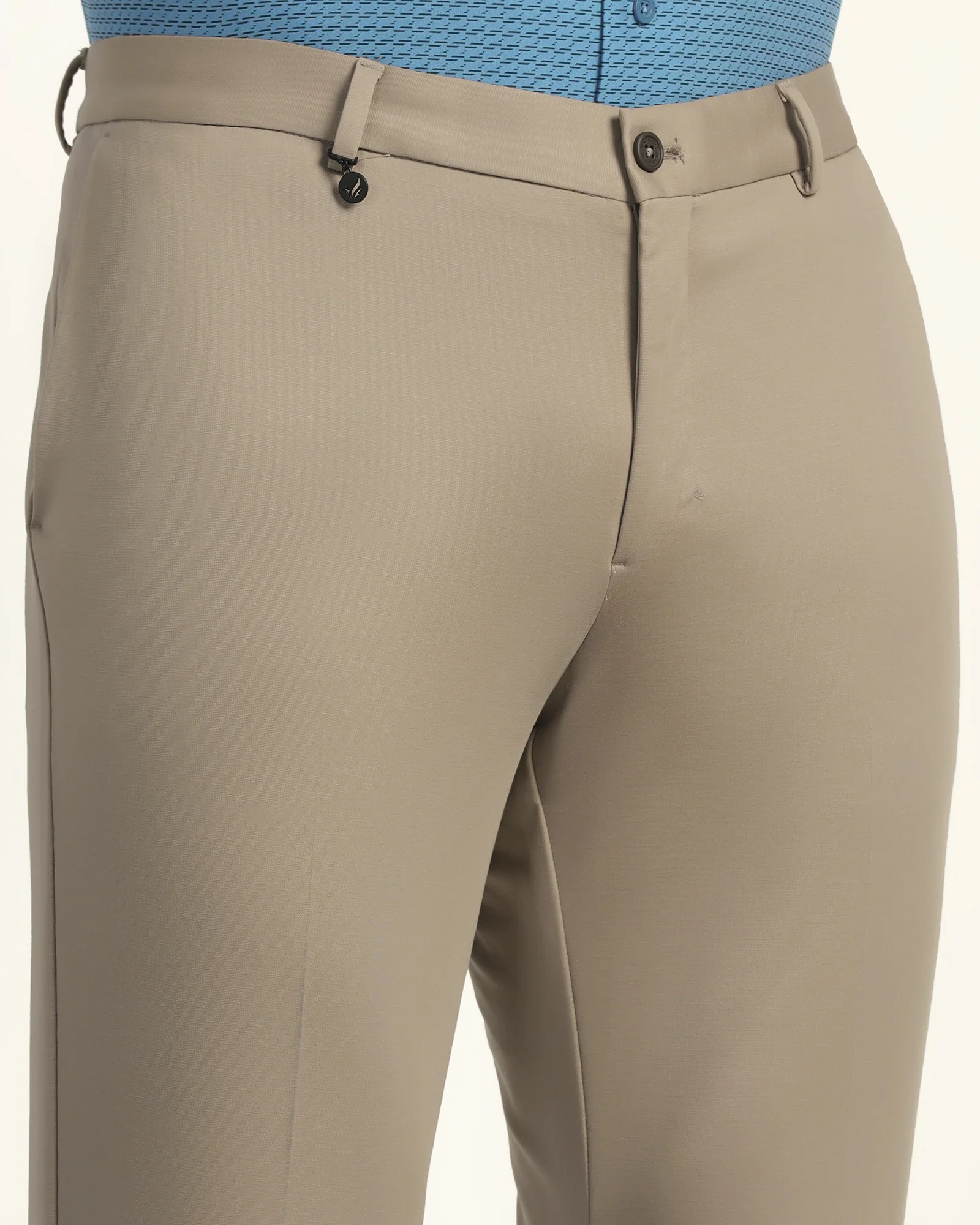 TechPro Slim Fit B-91 Formal Mouse Solid Trouser - Explorer - Image 4