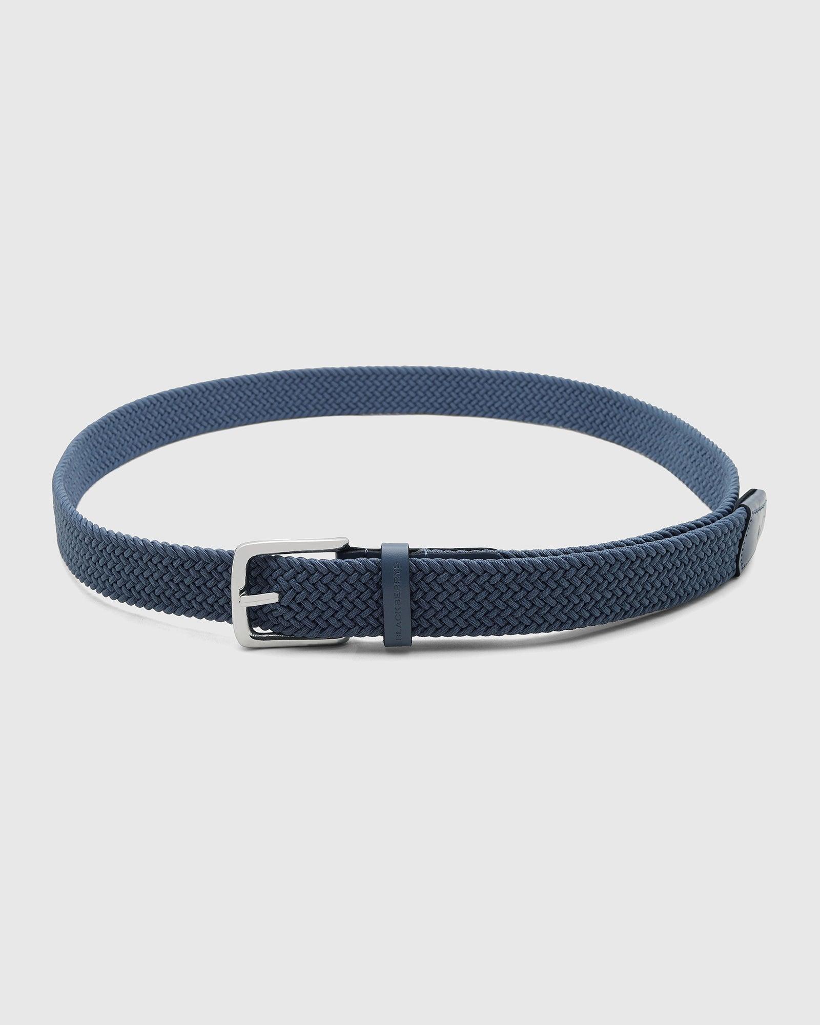 Stretchable Blue Textured Belt - Salyer - Image 5