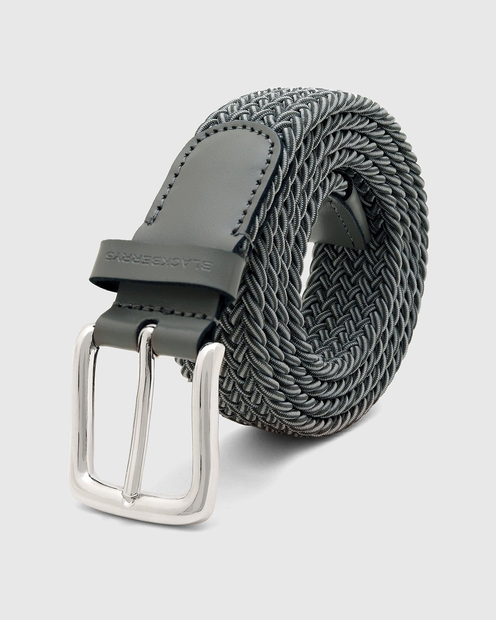 Stretchable Grey Textured Belt - Salyer - Image 4