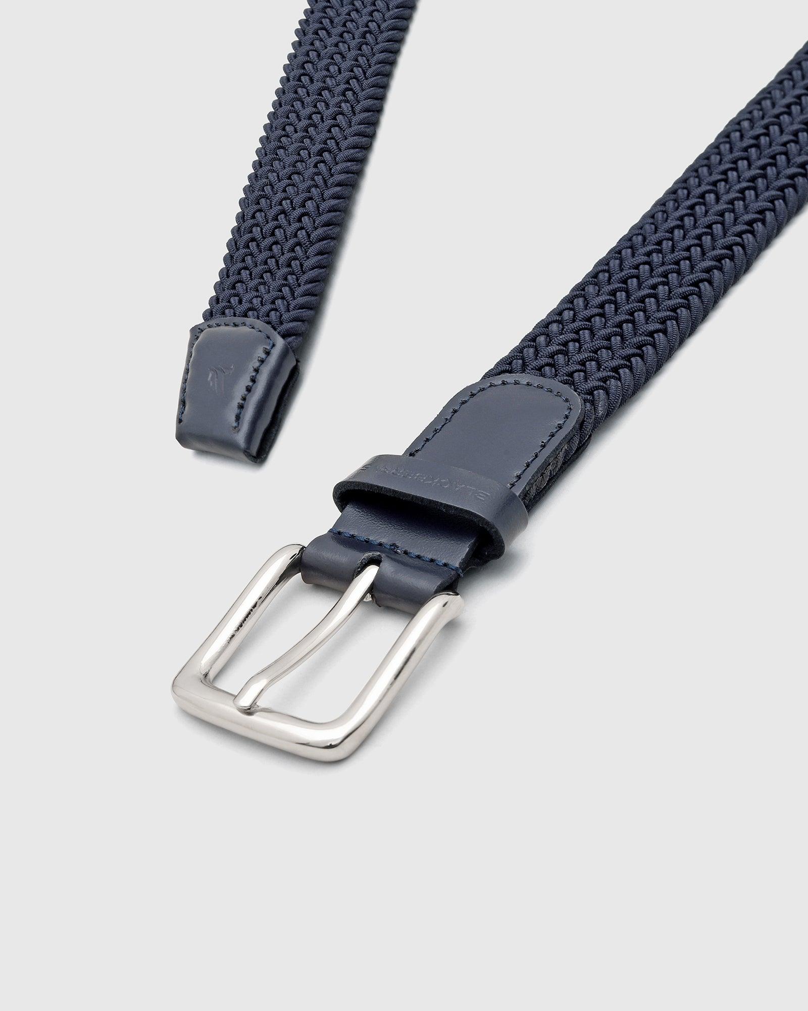 Stretchable Navy Textured Belt - Salyer - Image 3