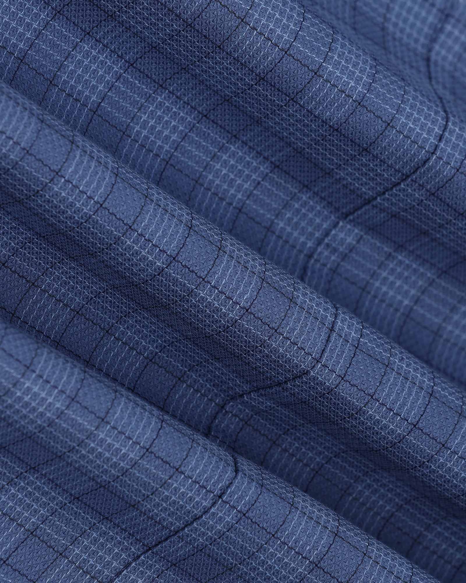 Temp Tech Formal Navy Check Shirt - Victor - Image 6