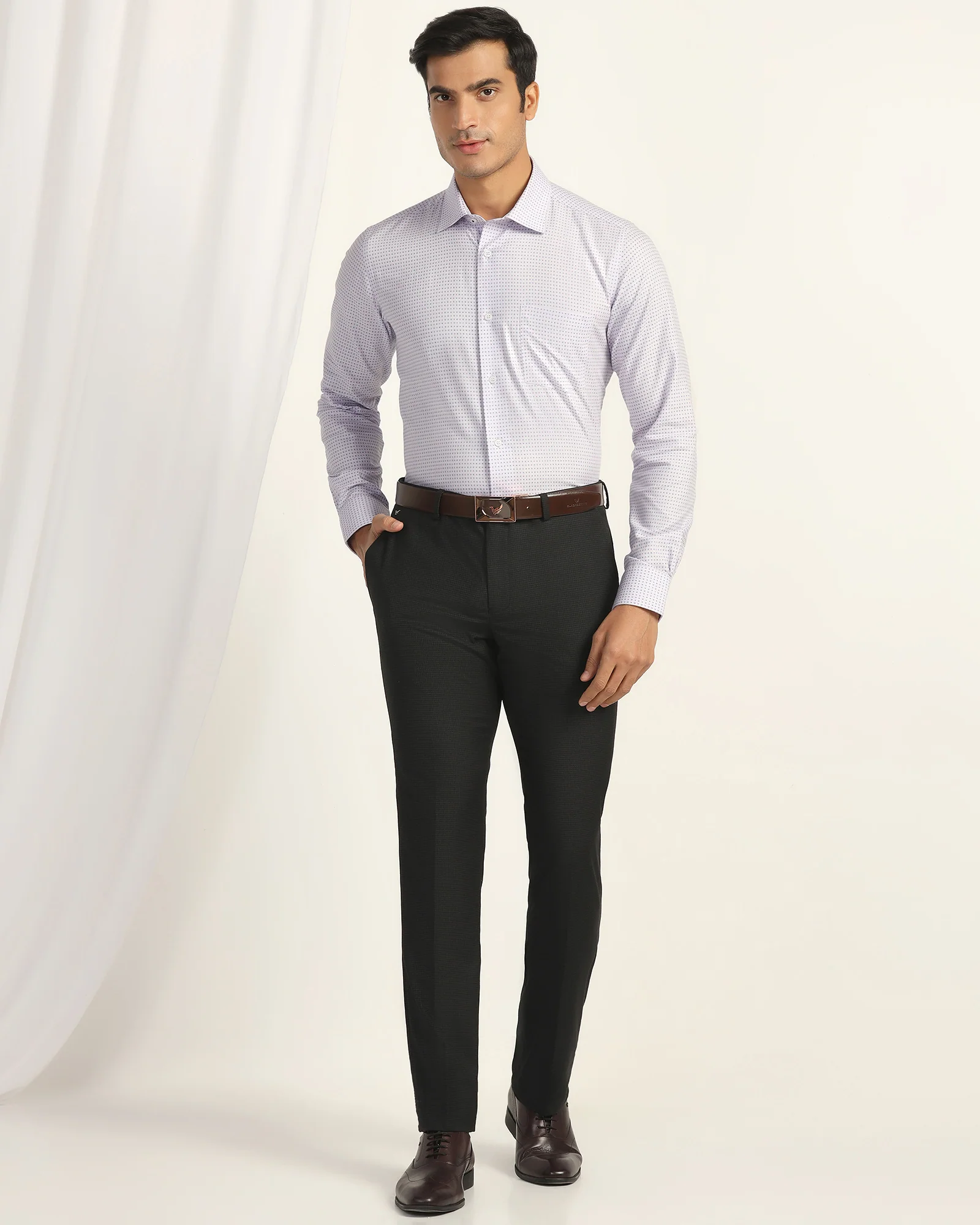 Temp Tech Formal Pink Printed Shirt - Vital - Image 3