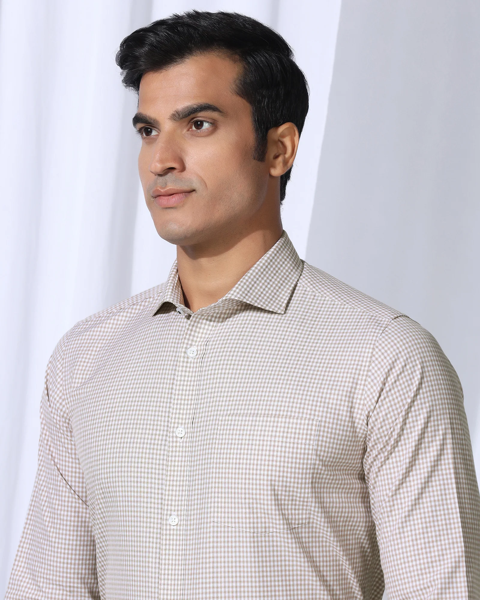 Temp Tech Formal Yellow Check Shirt - Vertigo - Image 4