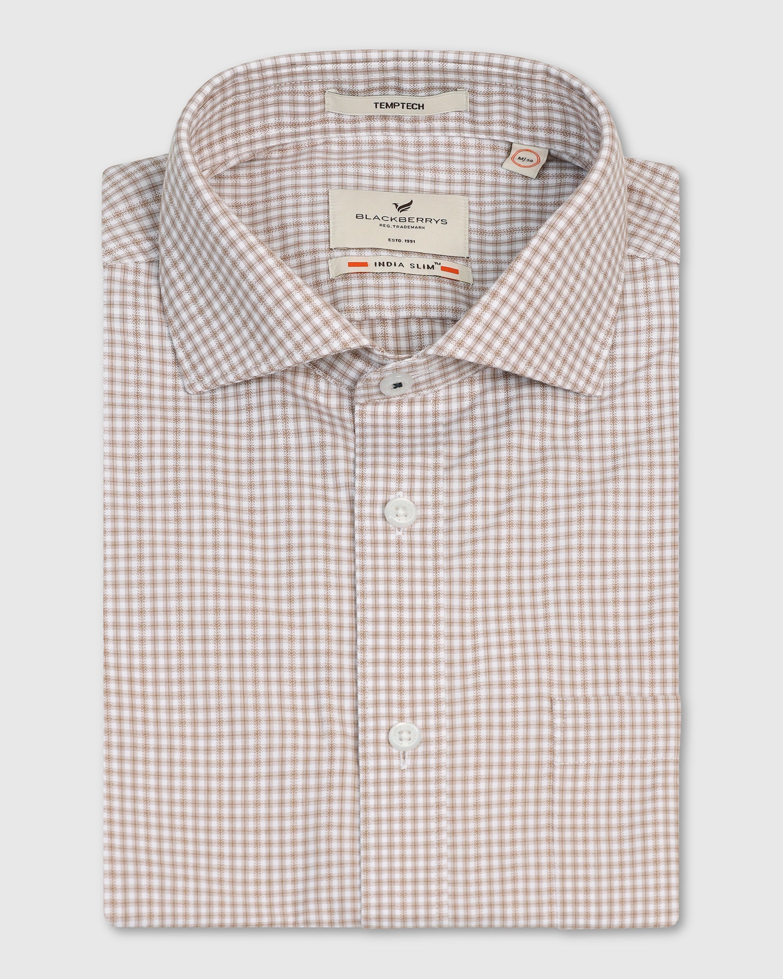 Temp Tech Formal Yellow Check Shirt - Vertigo - Image 5