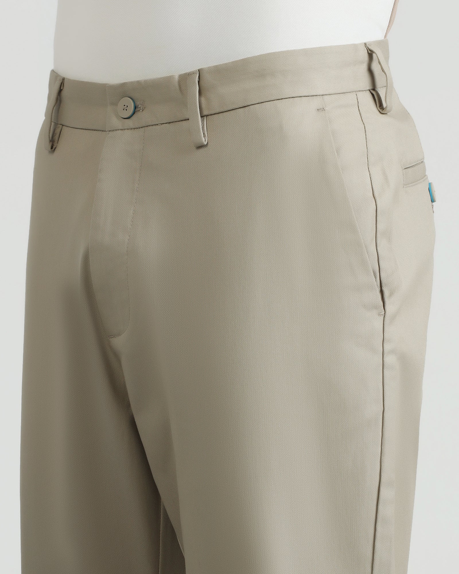 Temp Tech Sneaker Fit Casual Beige Textured Khakis - Blake - Image 4