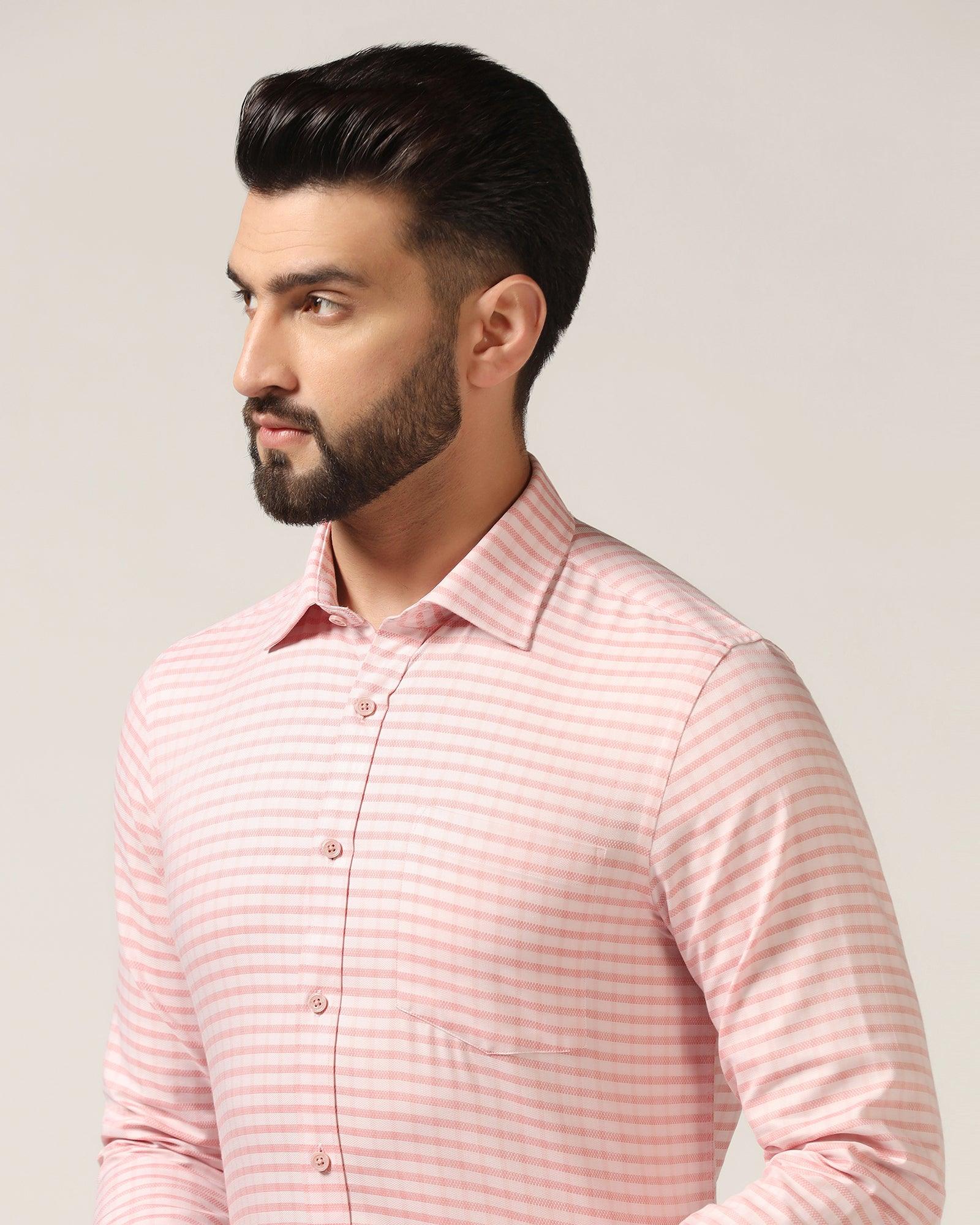 Temp Tech Formal Orange Check Shirt - Edmund - Image 4