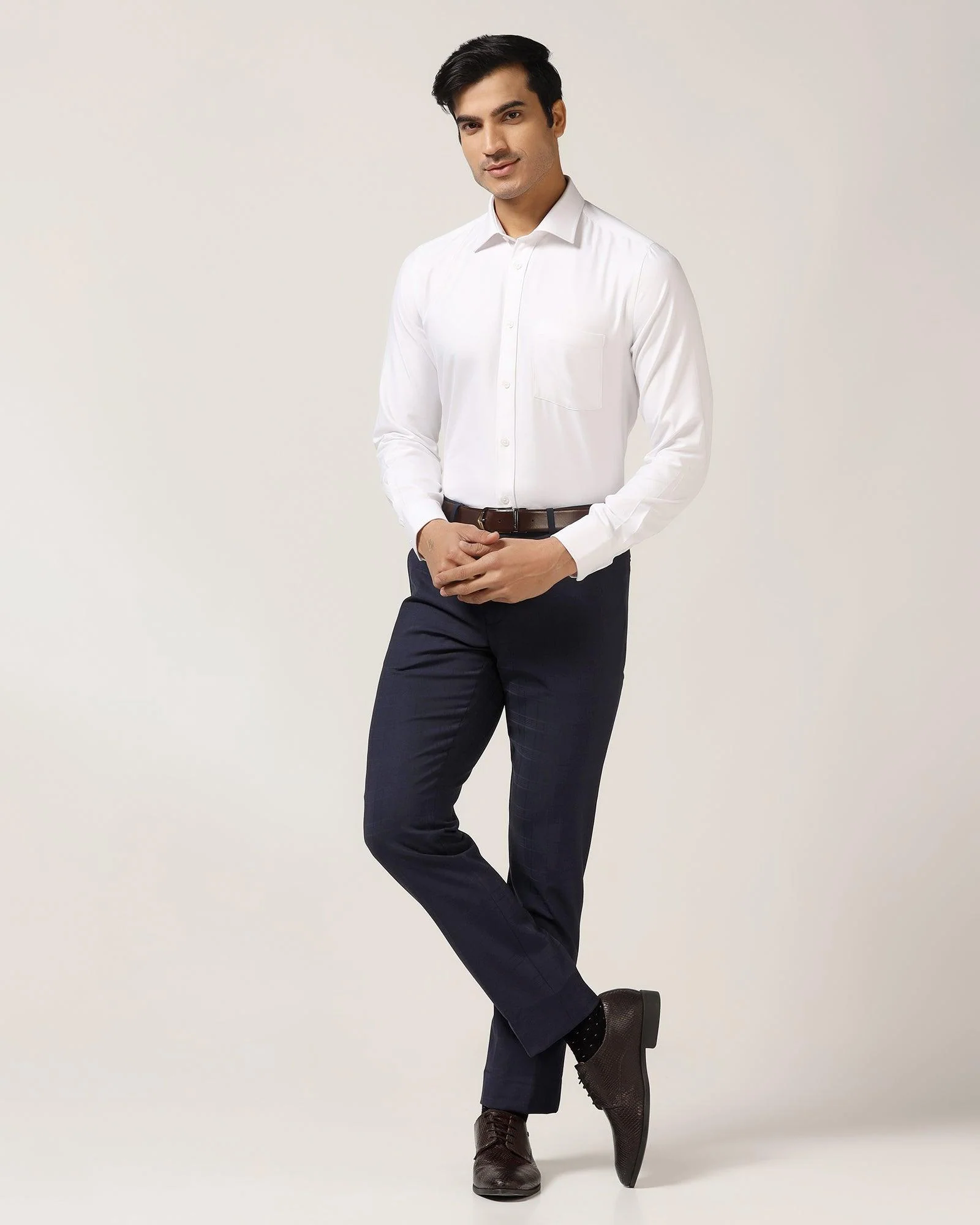 Temp Tech Formal White Solid Shirt - Antony - Image 3