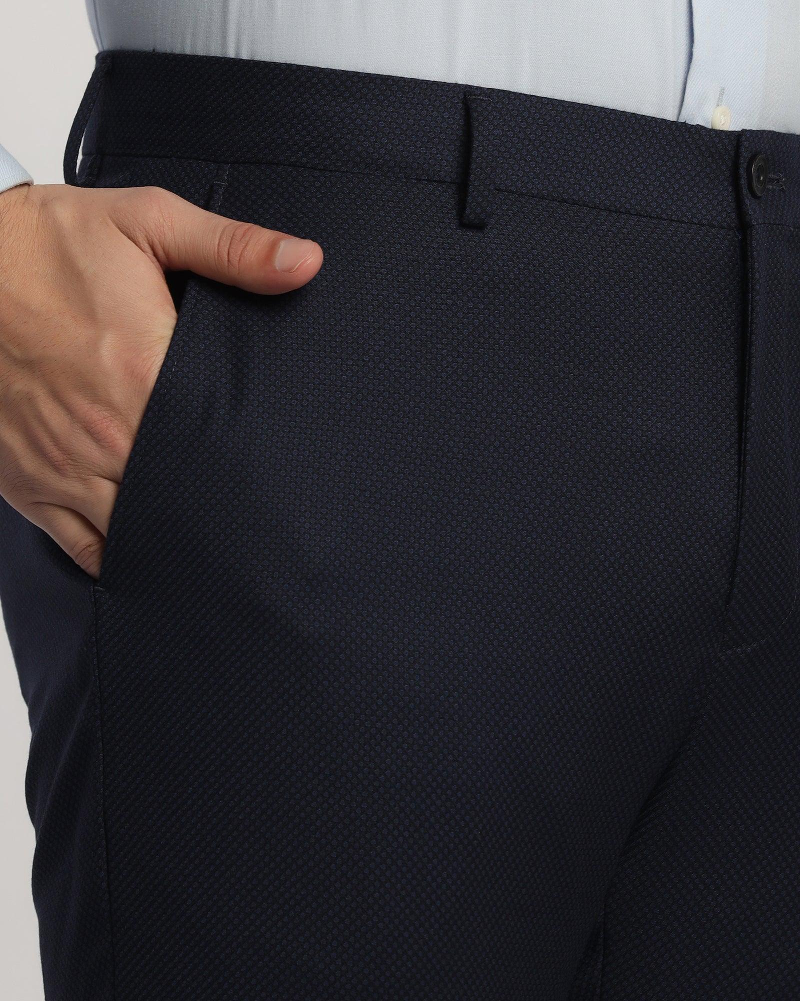 Luxe Three Piece Royal Blue Textured Formal Suit - Rolfe - Image 7