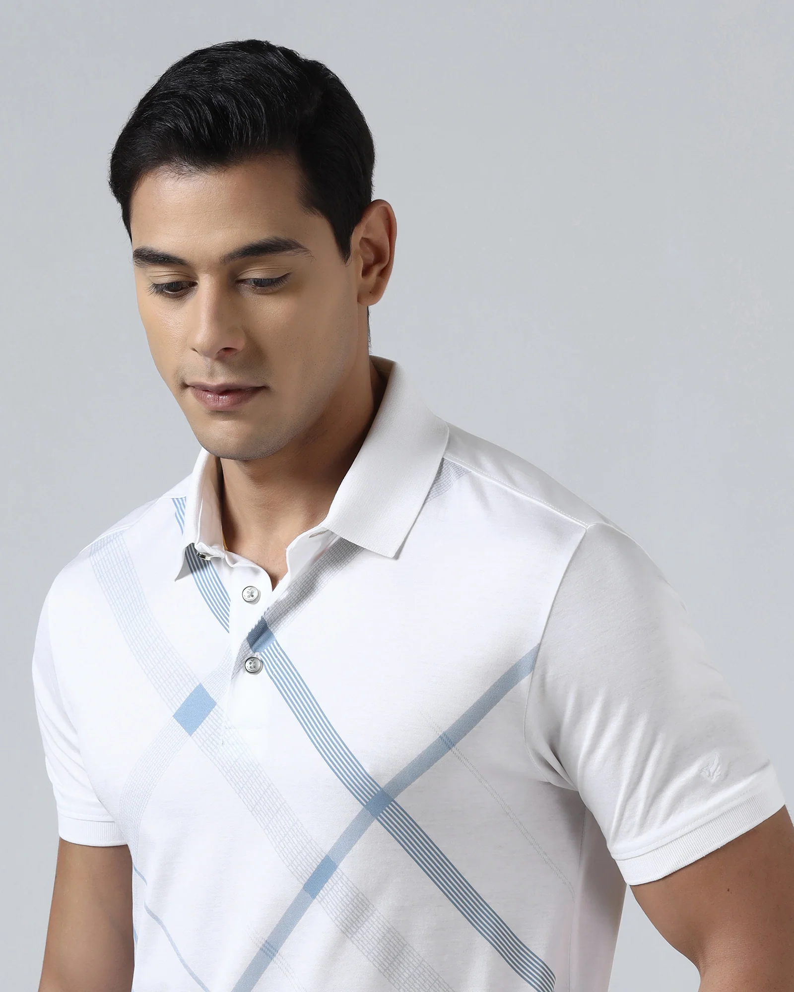 White Printed Polo - Tokyo - Image 4