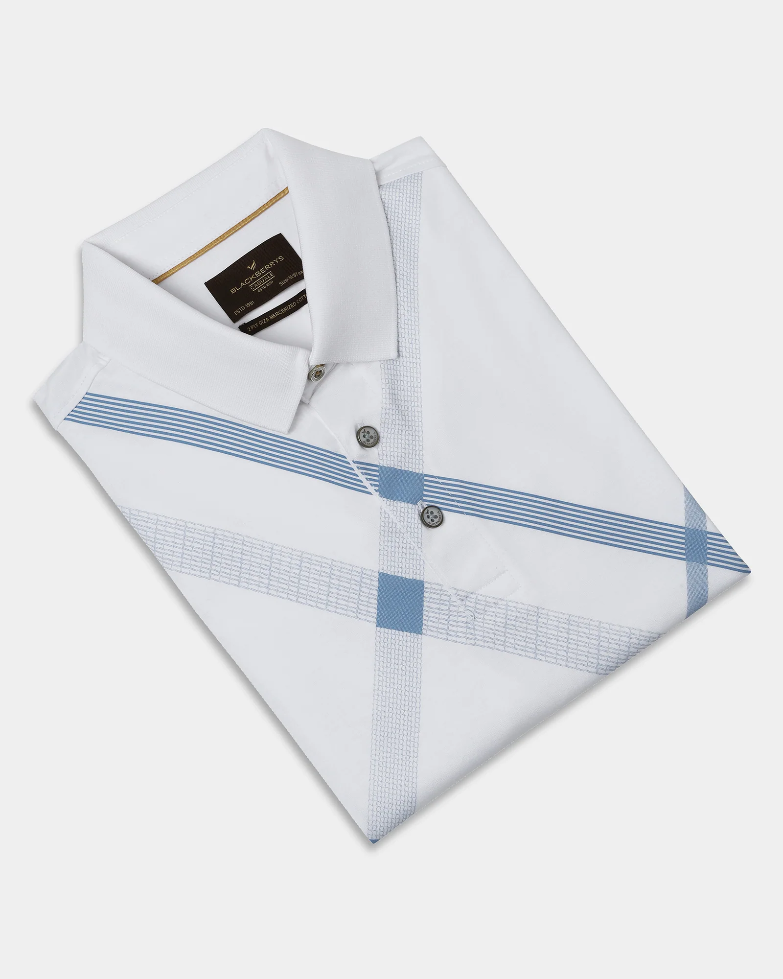 White Printed Polo - Tokyo - Image 5