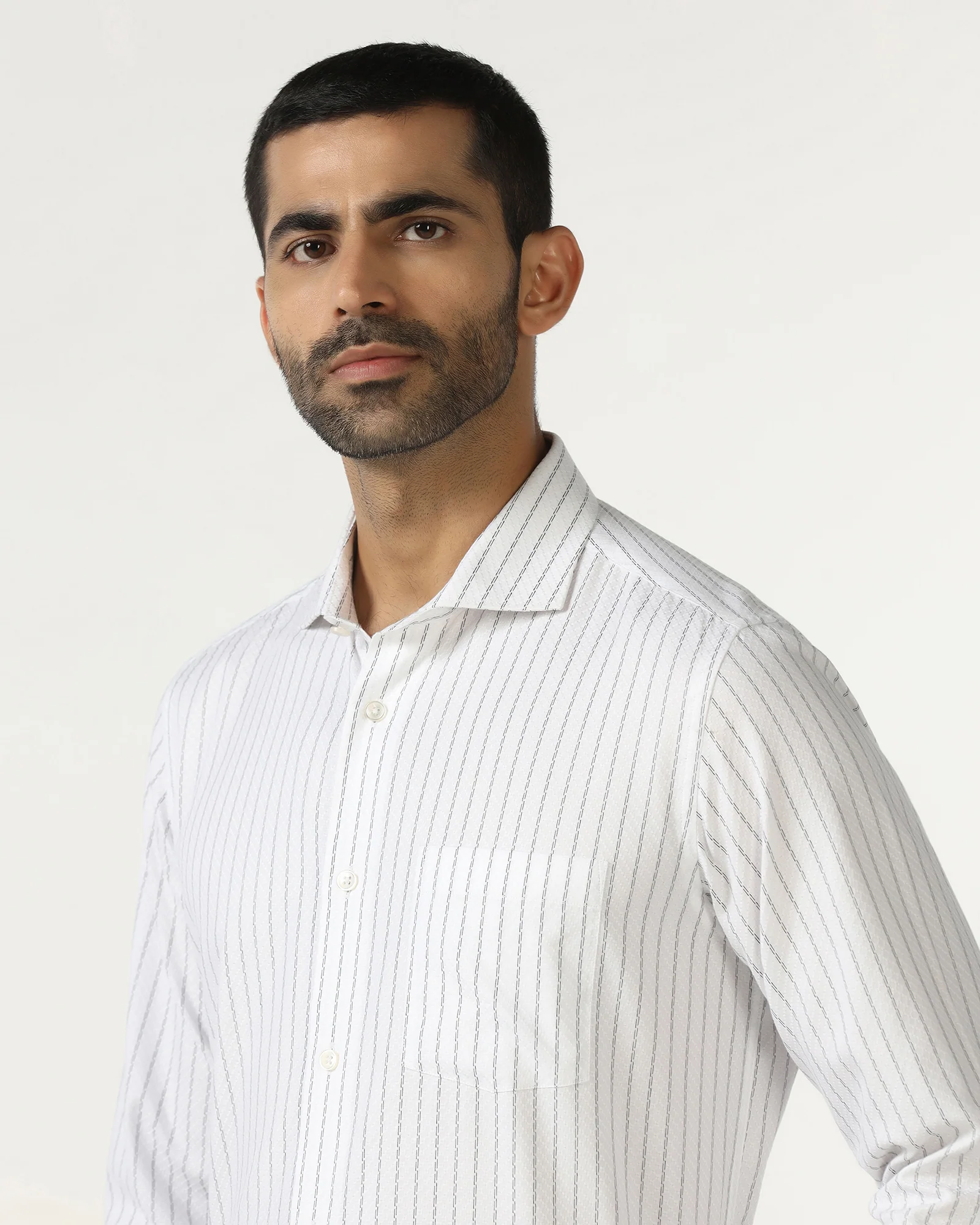 White Stripe Shirt - Rooter - Image 4