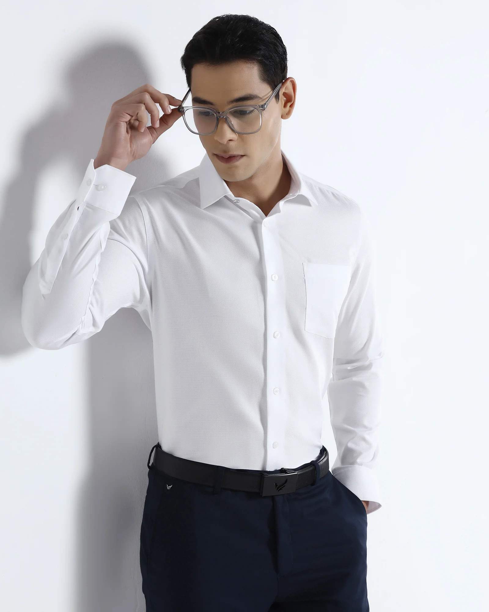 Super White Textured Shirt - Sylas - Image 7