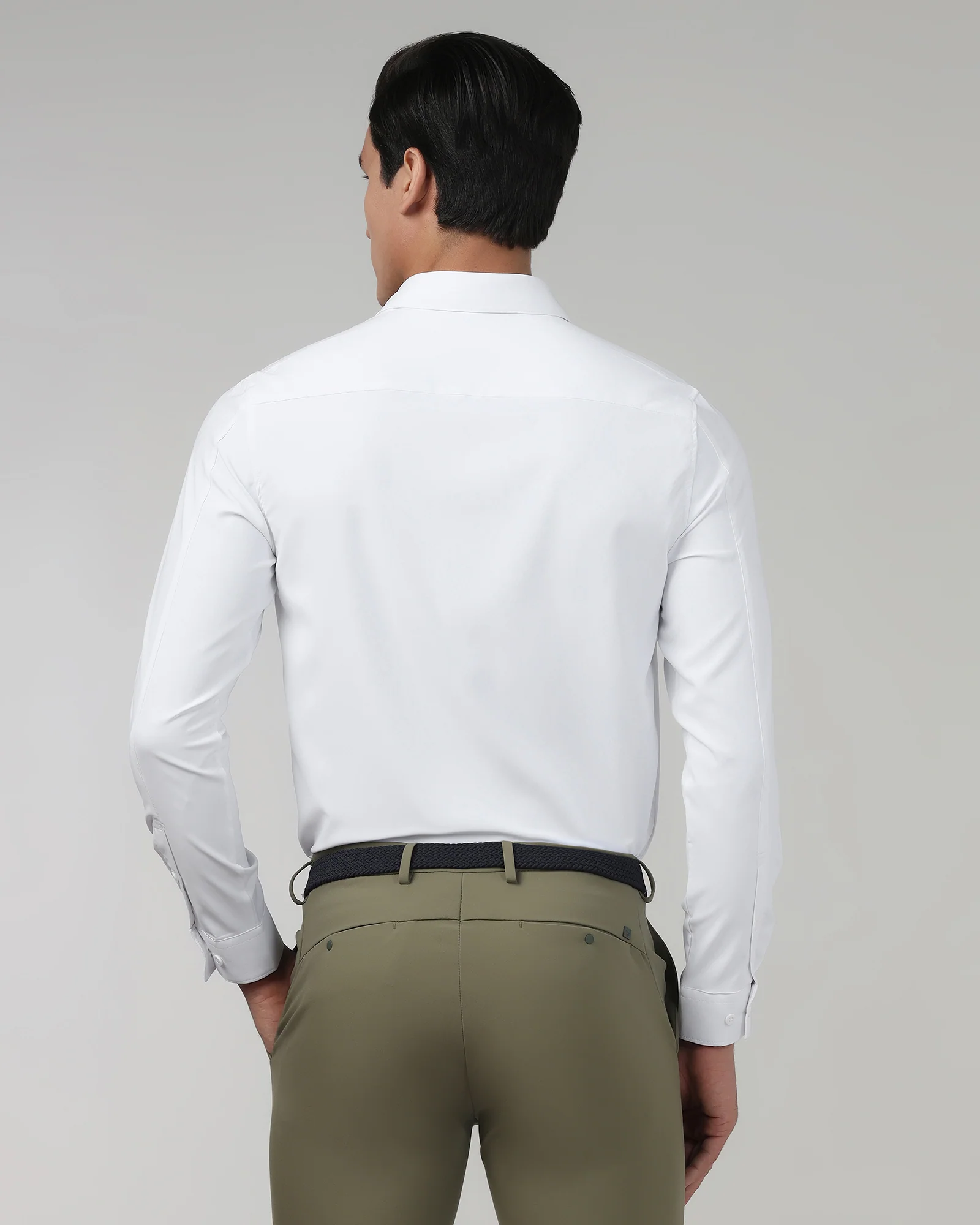 White TechPro Solid Shirt - Shephard - Image 2