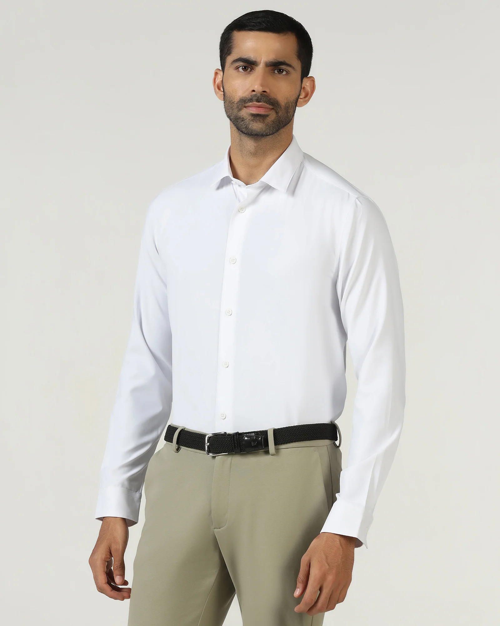 White TechPro Solid Shirt - Shephard - Image 8
