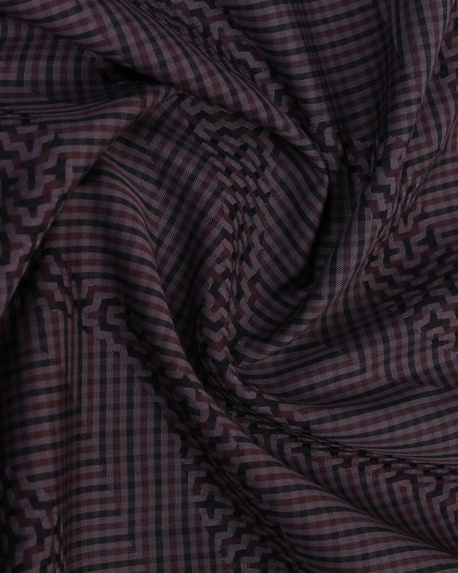 Wine Jacquard Shirt - Neol - Image 6