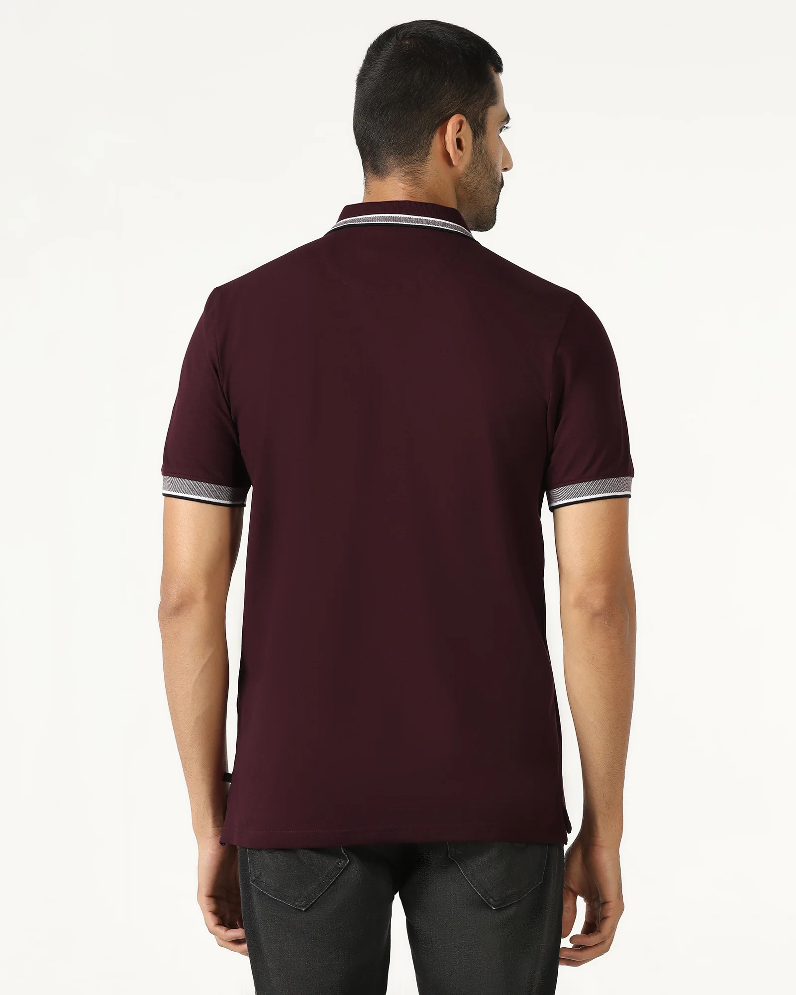 Wine Solid T-Shirt - Taurus - Image 2