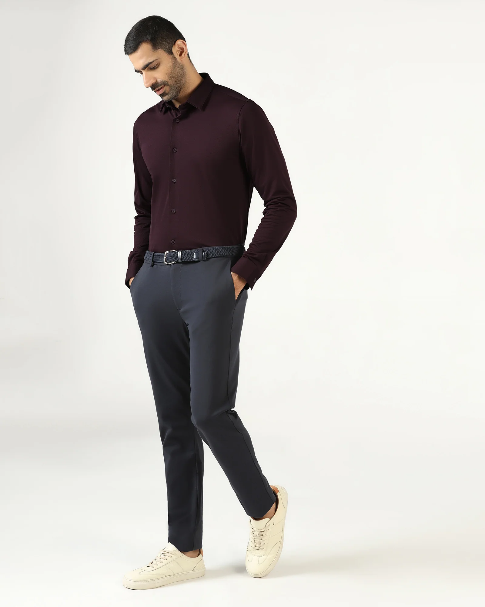 Wine TechPro Stripe Shirt - Keish - Image 7